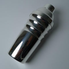 Shaker à cocktail Art déco en métal argenté, Suisse, vers les années 1930