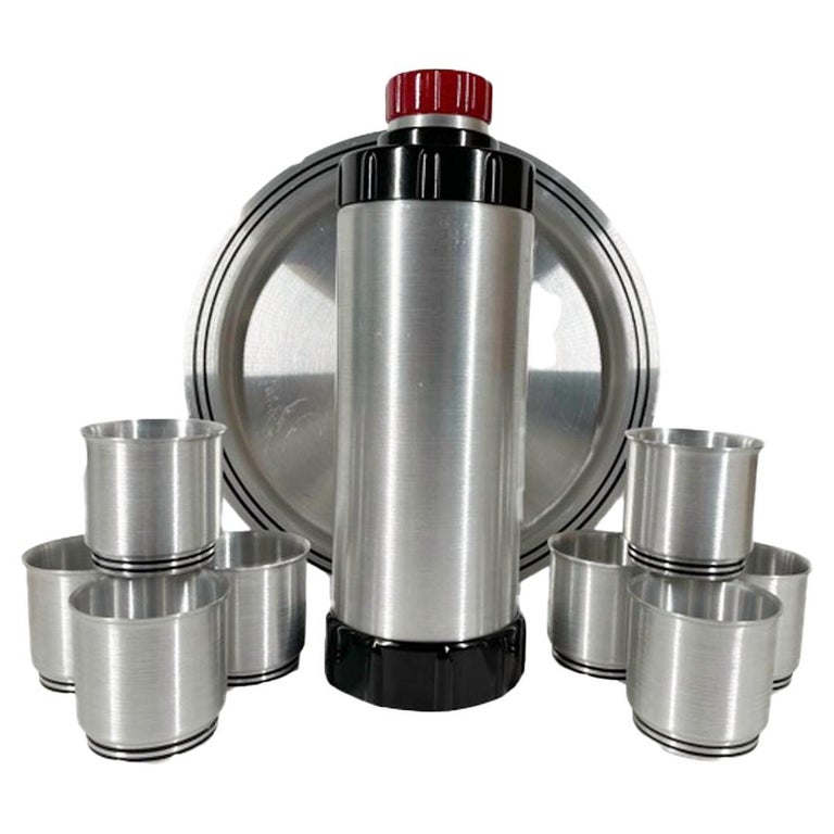 Art Deco Cocktail Shaker Set Designed by Ralph N. Kircher for West Bend