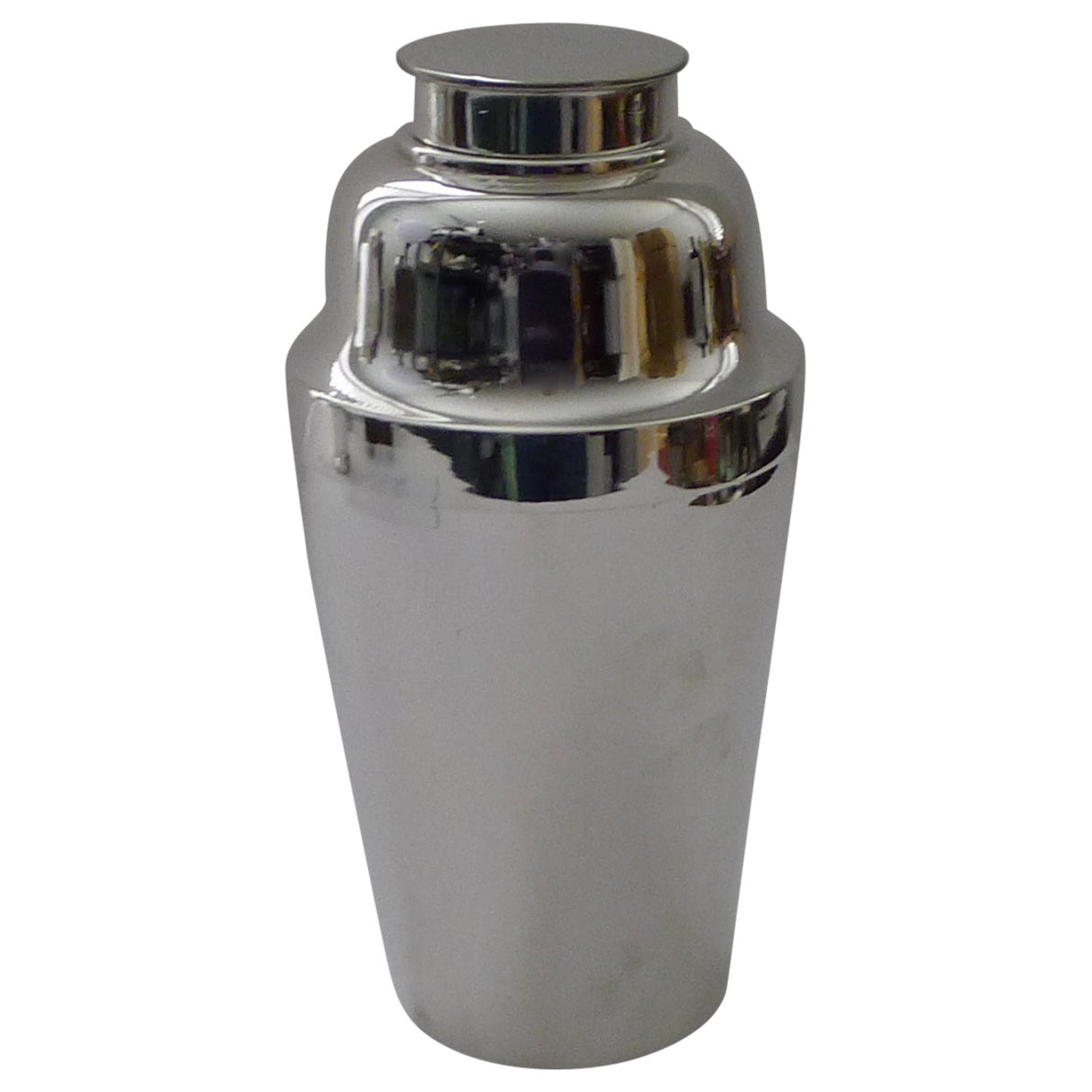 Art-déco-Cocktailshaker mit Eisbrenner von Walker and Hall, 1928