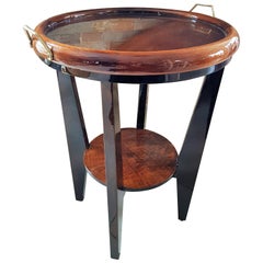Art Deco Cocktail Side Tray Table, France, 1930s