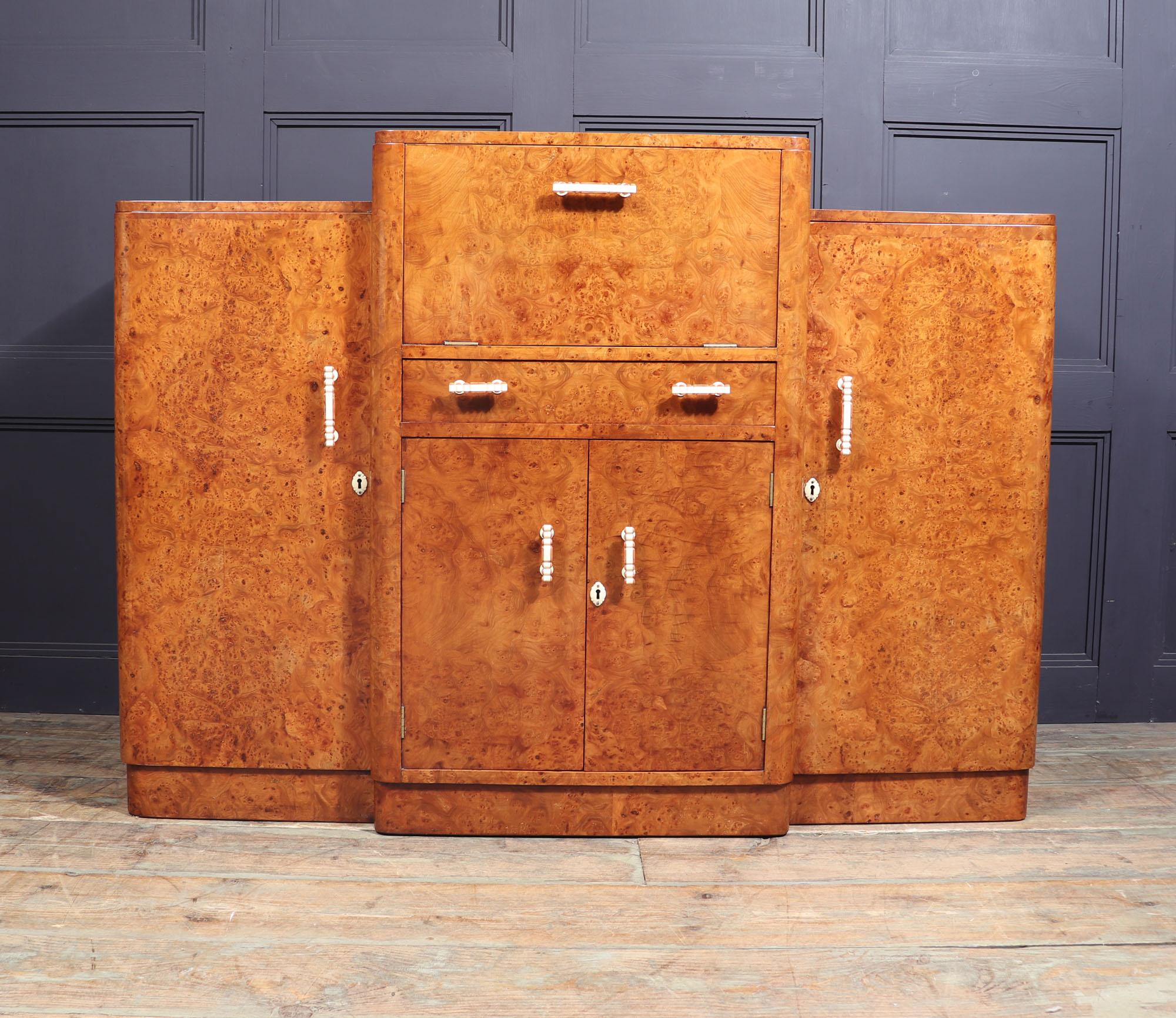 British Art Deco Cocktail Sideboard