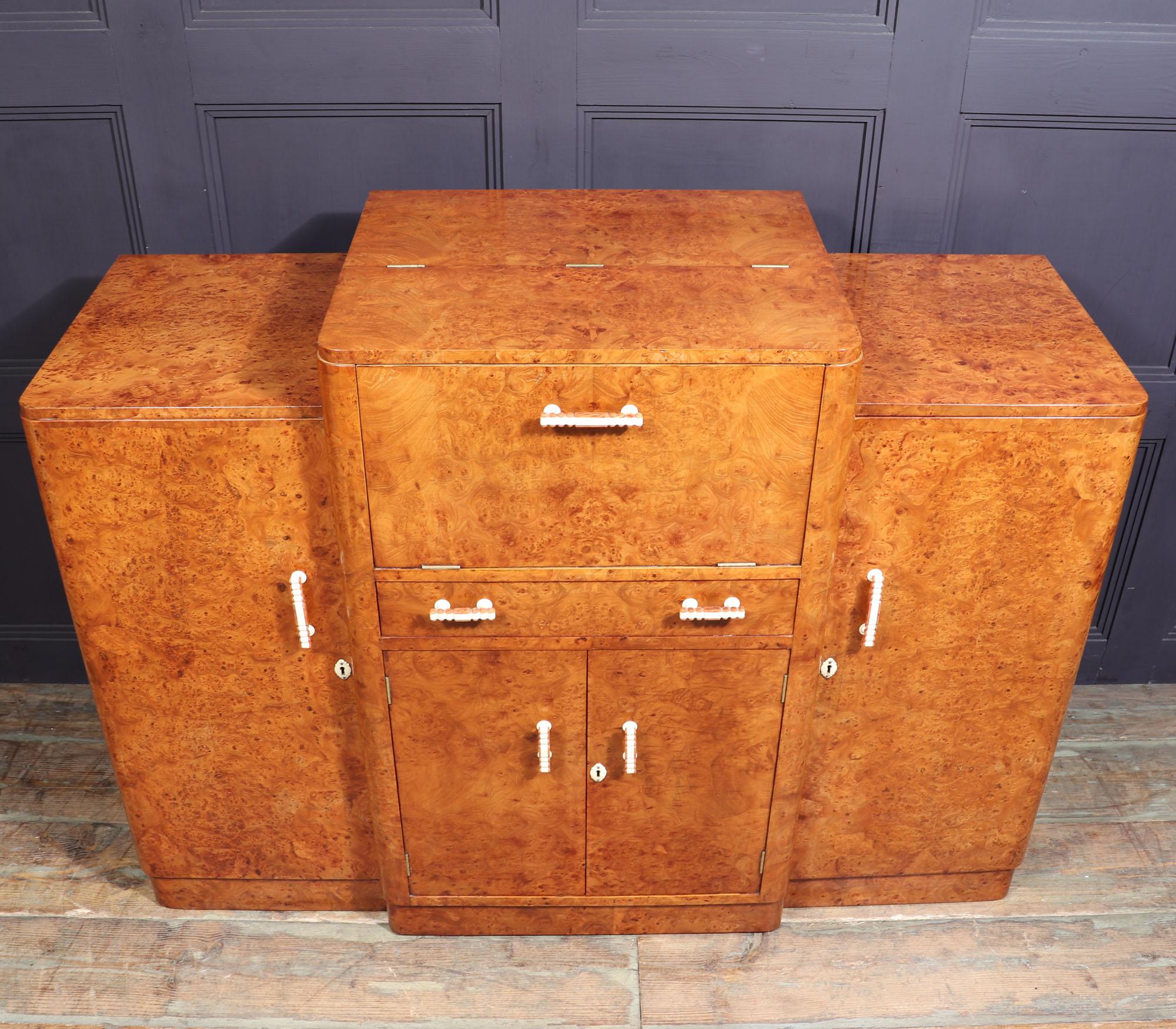 Art Deco Cocktail Sideboard In Excellent Condition In Paddock Wood Tonbridge, GB