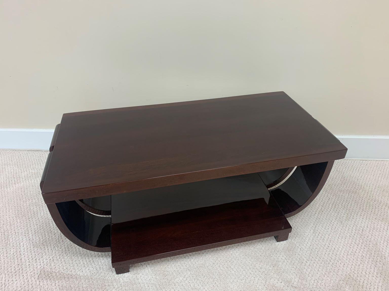 Art Deco Cocktail Table by Modern Age Furniture Company Attr. Brown Saltman 1