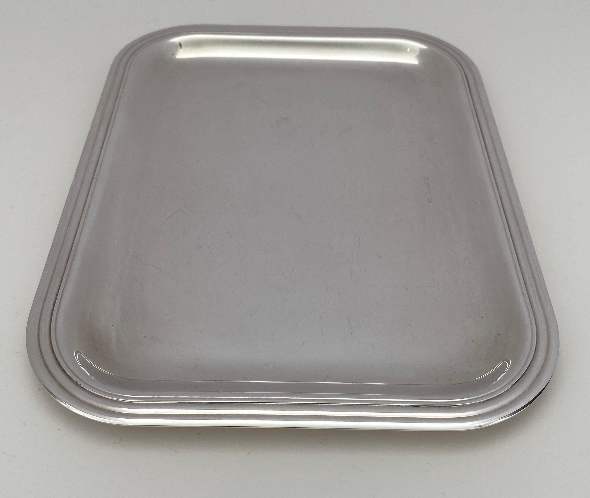 Art Deco Cocktail Tray by Christofle, French Hors d'oeuvre Tray For Sale 1