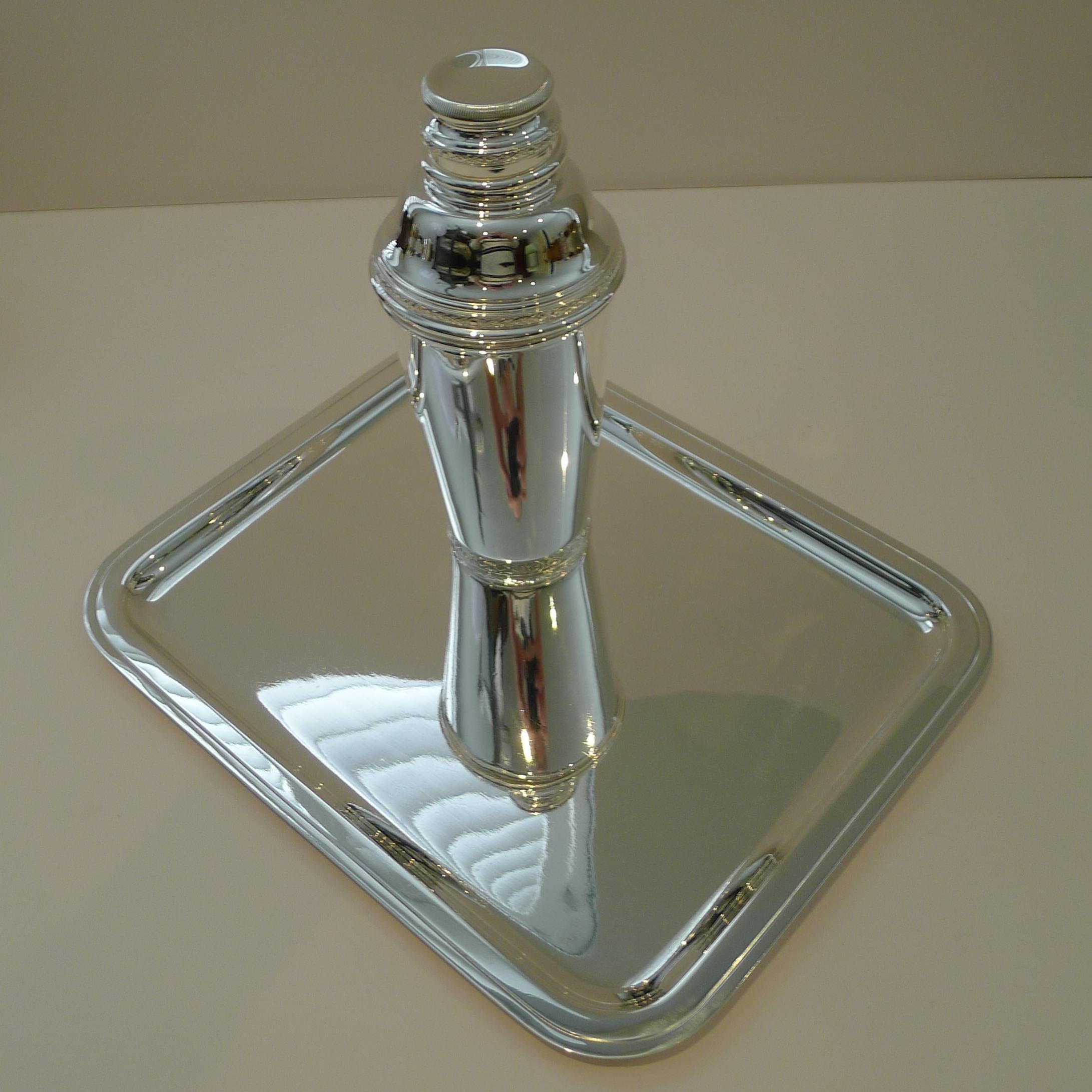 Art Deco Cocktail Tray by Ravinet d'Enfert, Paris c.1940 In Good Condition For Sale In Bath, GB