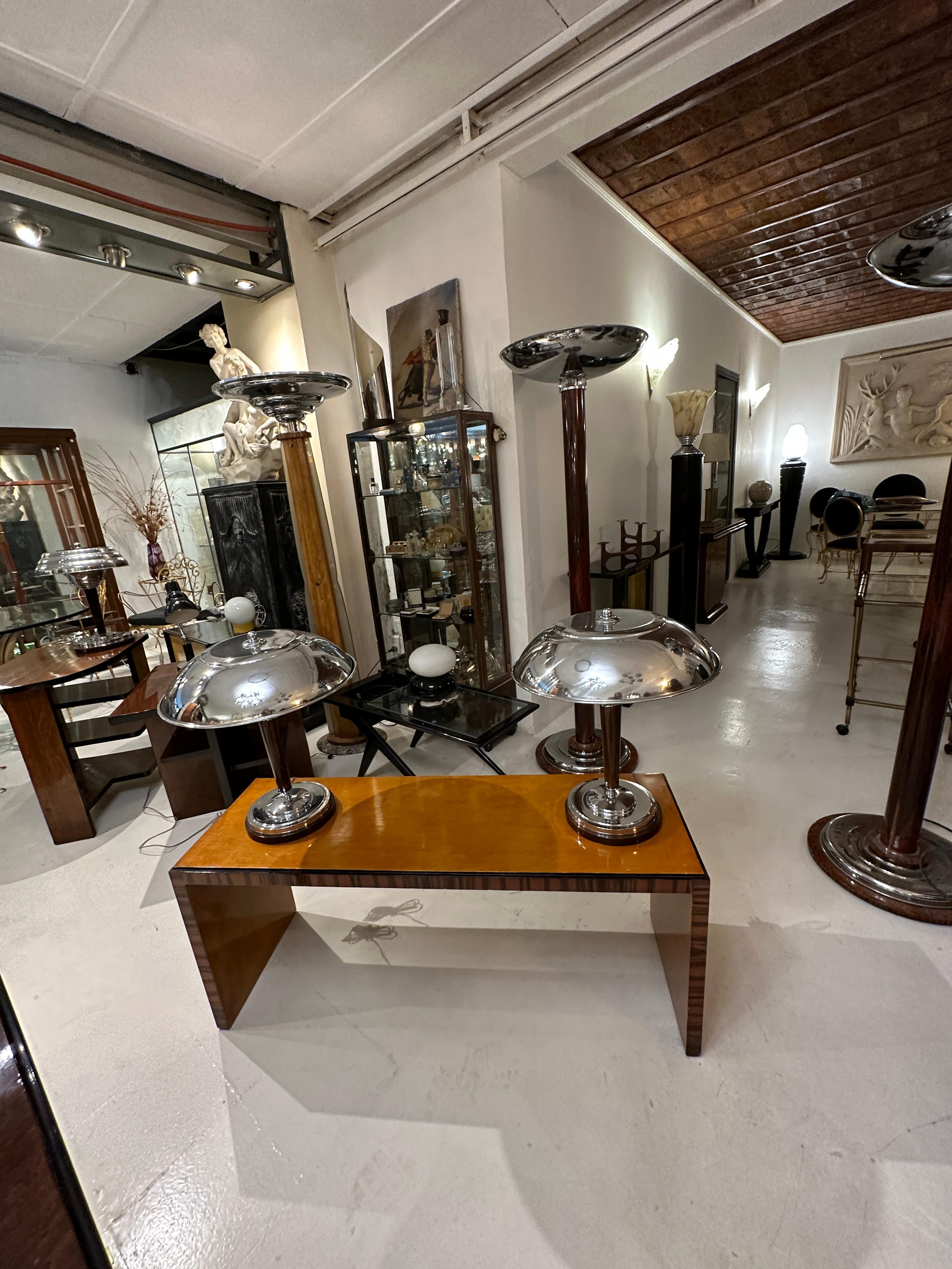 Table basse Art Déco en bois, 1920, France en vente 3