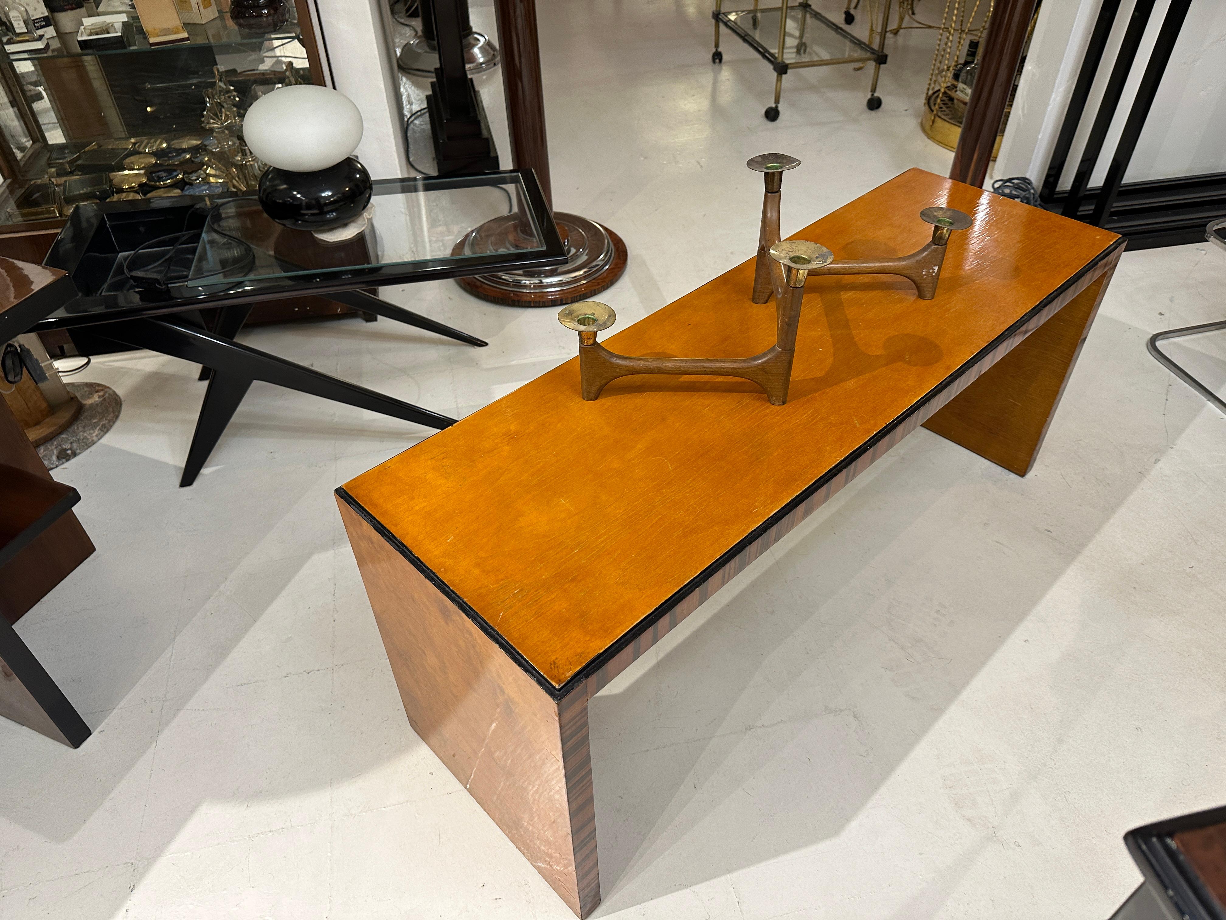 Art Deco Coffe Table in Wood, 1920, France For Sale 7