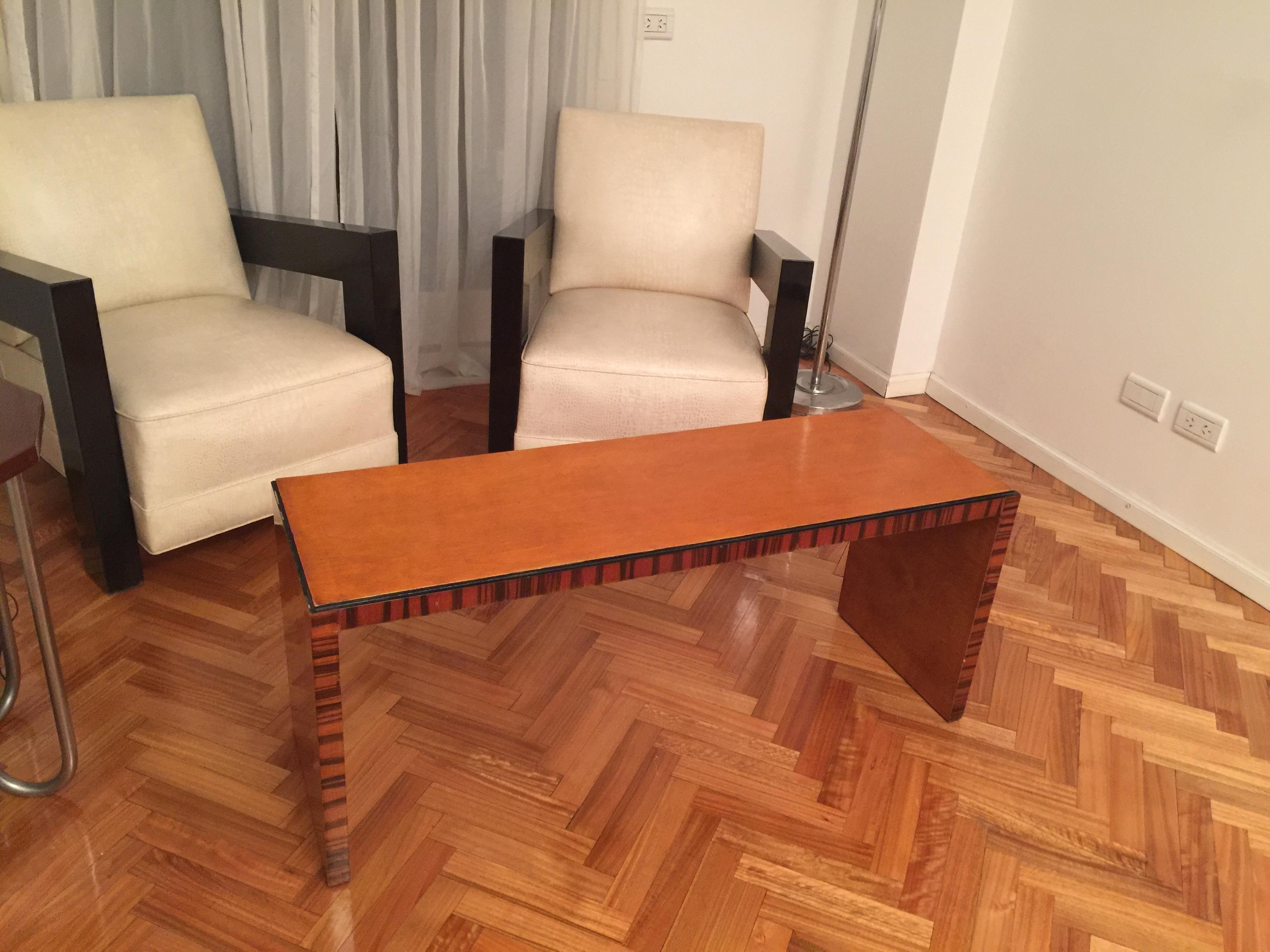 Art Deco Coffe Table in Wood, 1920, France For Sale 2