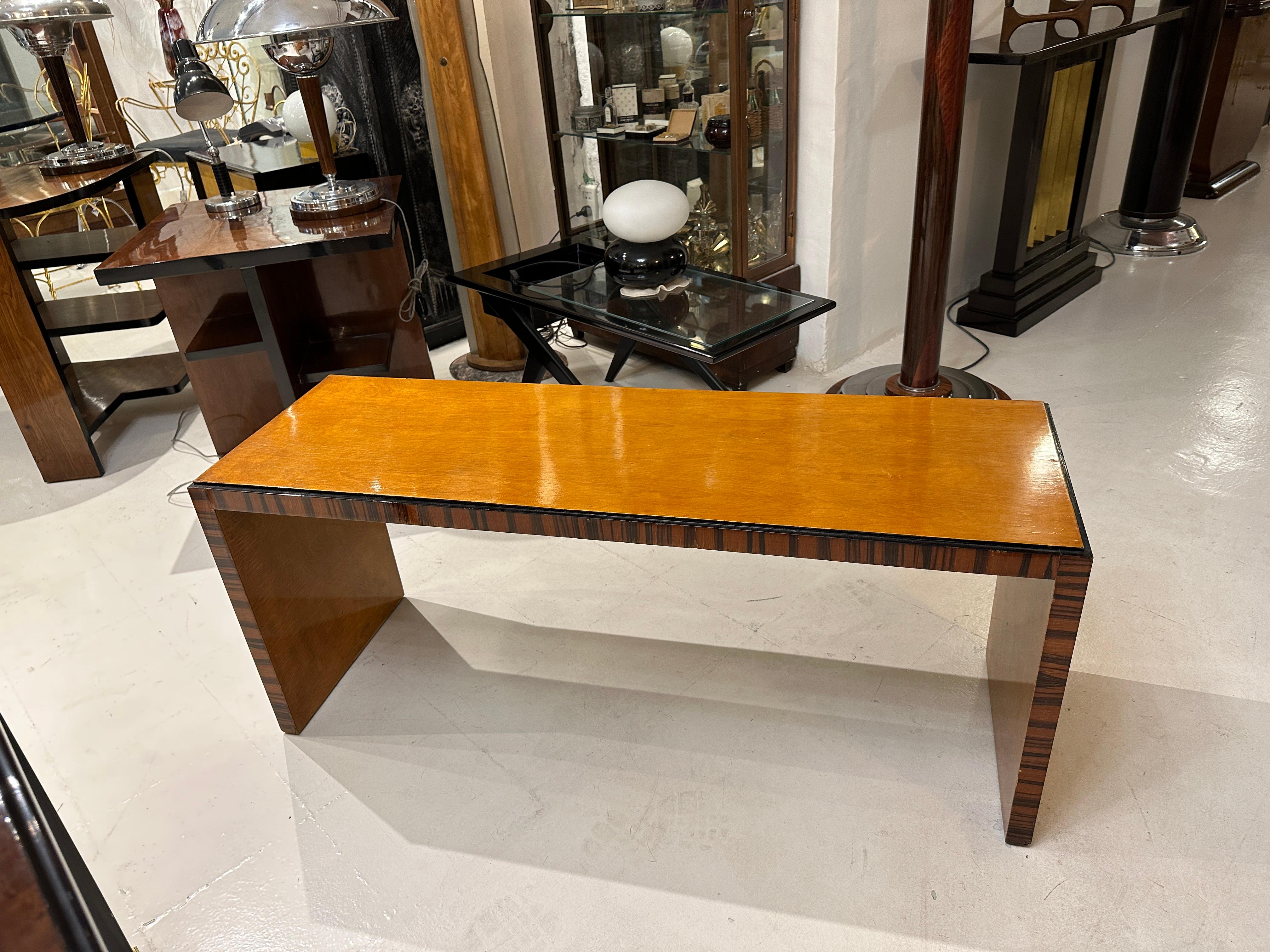 Art Deco Coffe Table in Wood, 1920, France For Sale 3