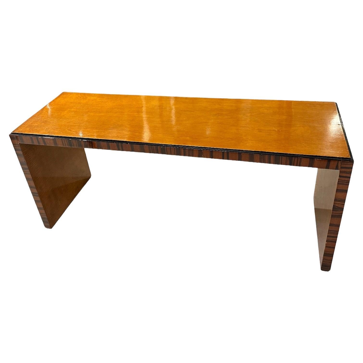 Table basse Art Déco en bois, 1920, France en vente