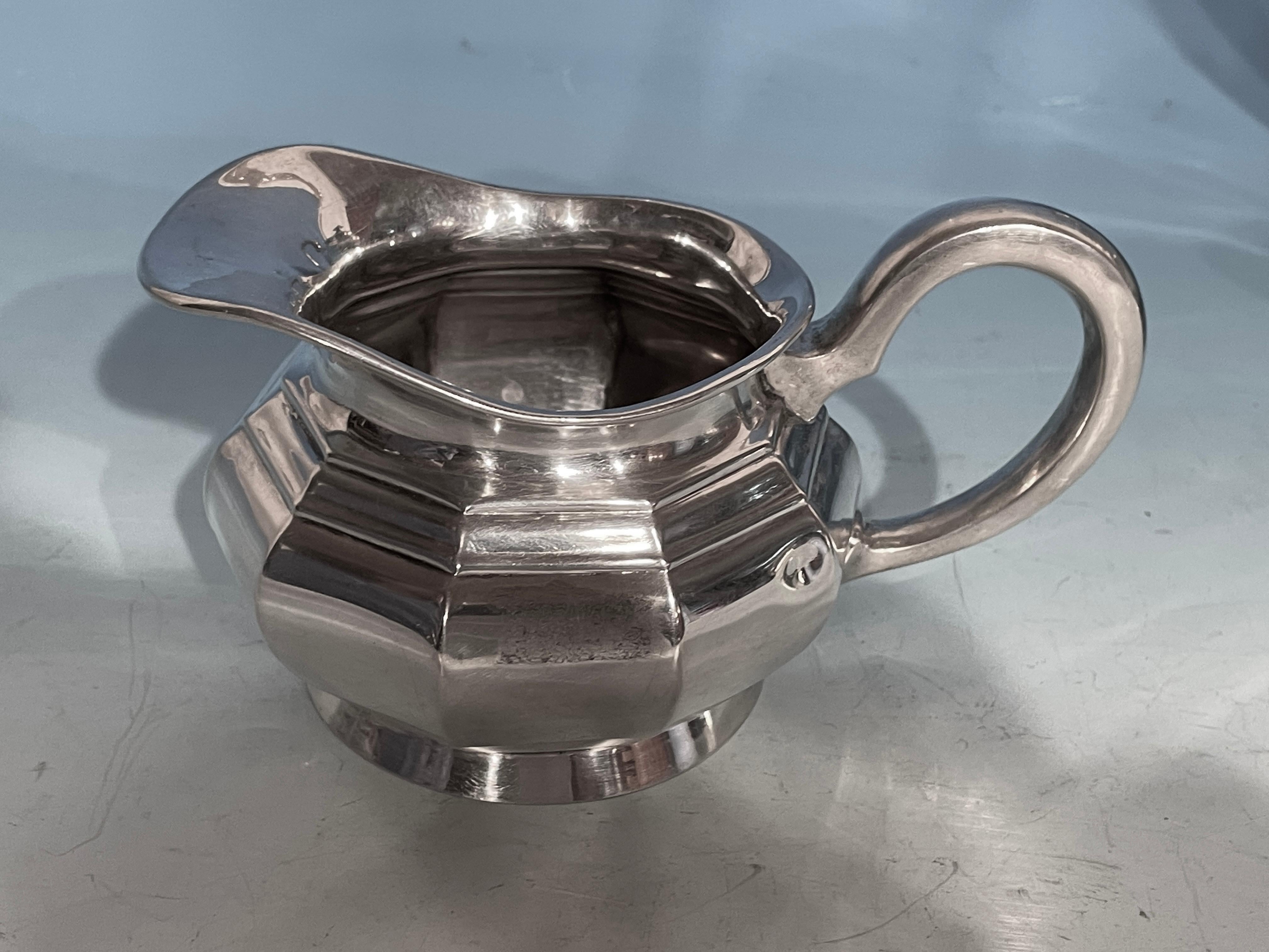 Art Deco Coffee and Tea Set, Silver 835, Germany, 1900-20 For Sale 1