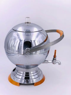Art Deco Coffee Maker by Manning Bowman in Chrome and Bakelite