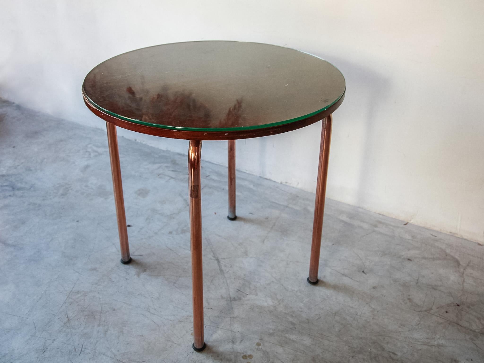 German Art Deco Coffee Round Dining Table Bauhaus, 1930s For Sale
