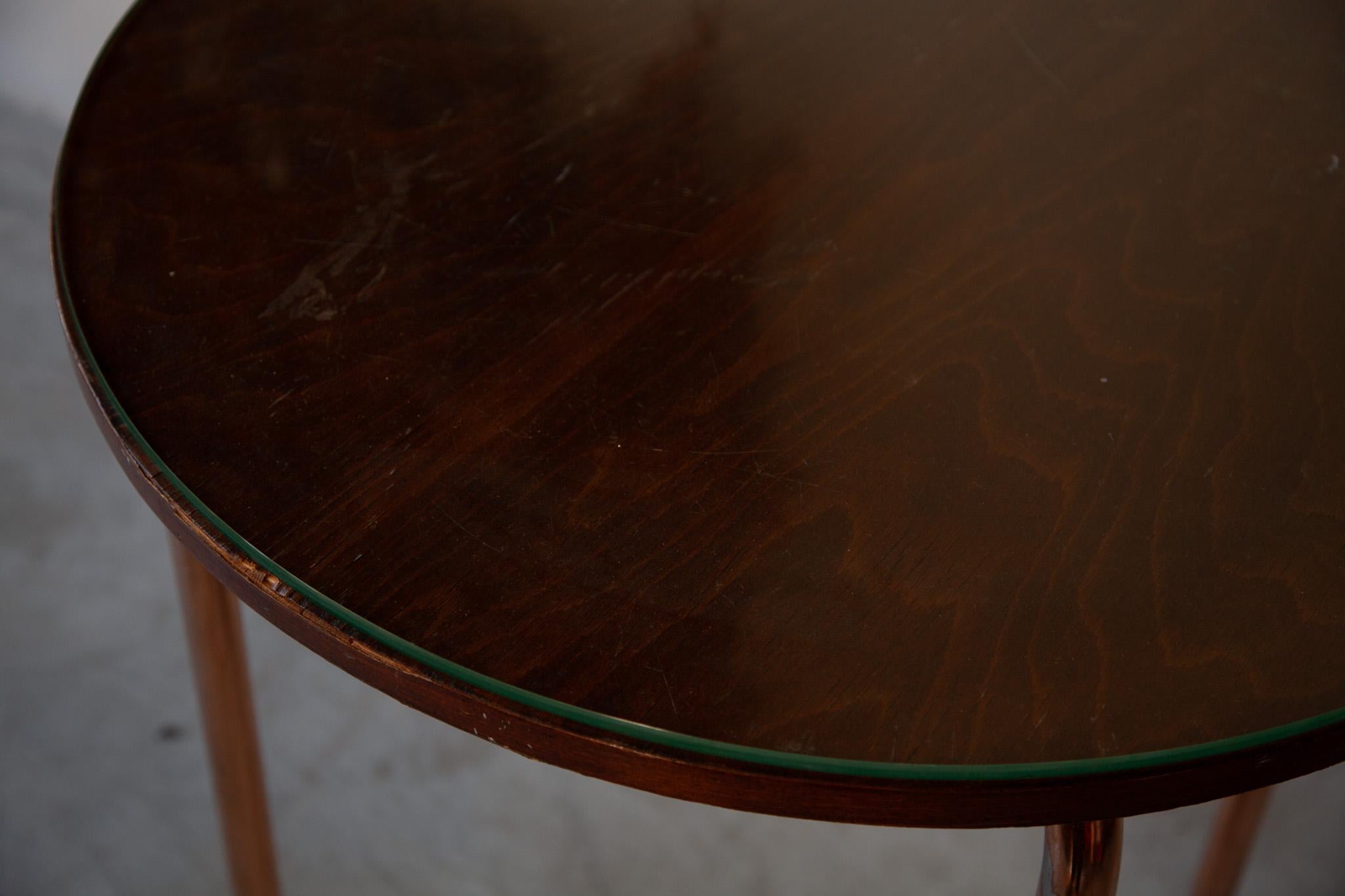 Art Deco Coffee Round Dining Table Bauhaus, 1930s For Sale 1
