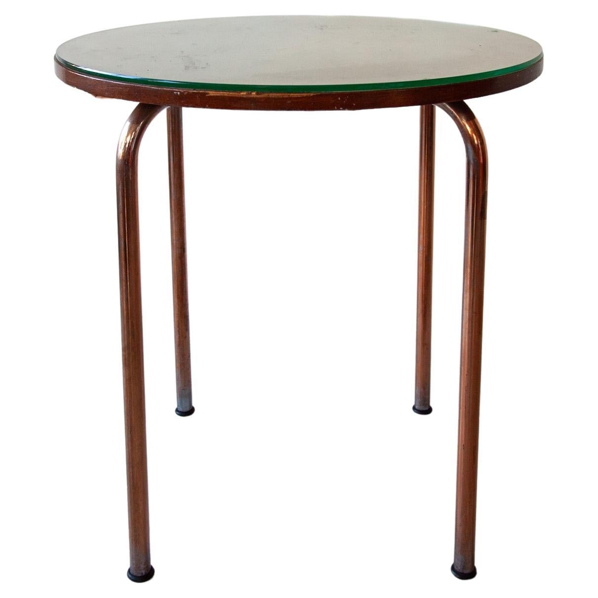 Art Deco Coffee Round Dining Table Bauhaus, 1930s For Sale at 1stDibs
