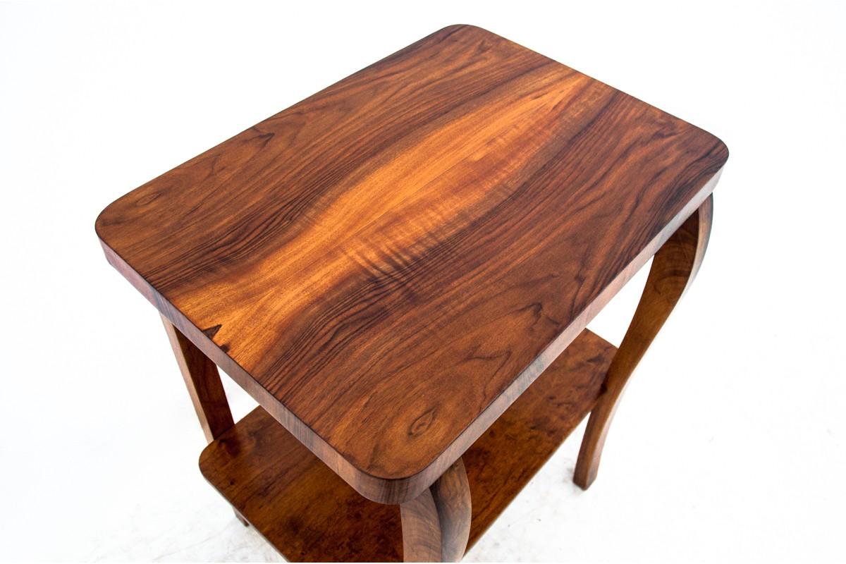Art Deco Coffee Side Table, Poland, 1950s In Good Condition In Chorzów, PL