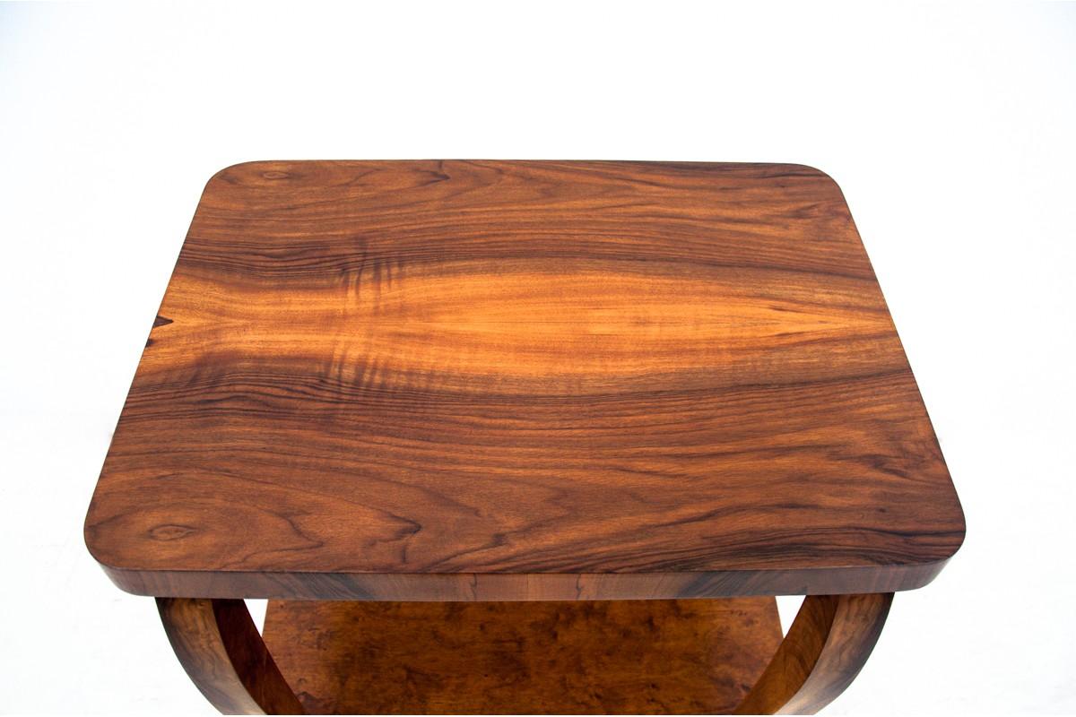 Mid-20th Century Art Deco Coffee Side Table, Poland, 1950s