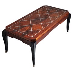 Art Deco Coffee Side Table, signed, France, 1935