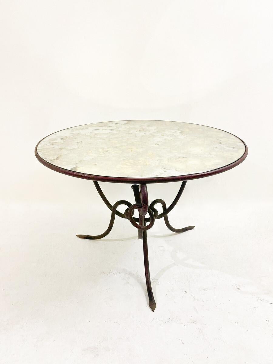 Art Deco Coffee Table attributed to René Drouet, 1940s, France For Sale 7