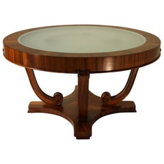 Art Deco Rosewood Coffee Table by De Coene, 1930s