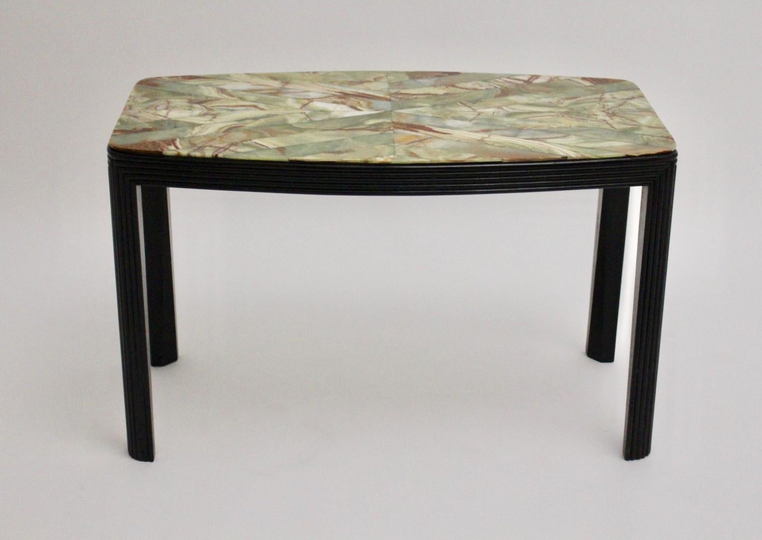 Table basse Art déco en bois d'onyx de Josef Hoffmann, Vienne, vers 1918 en vente 2