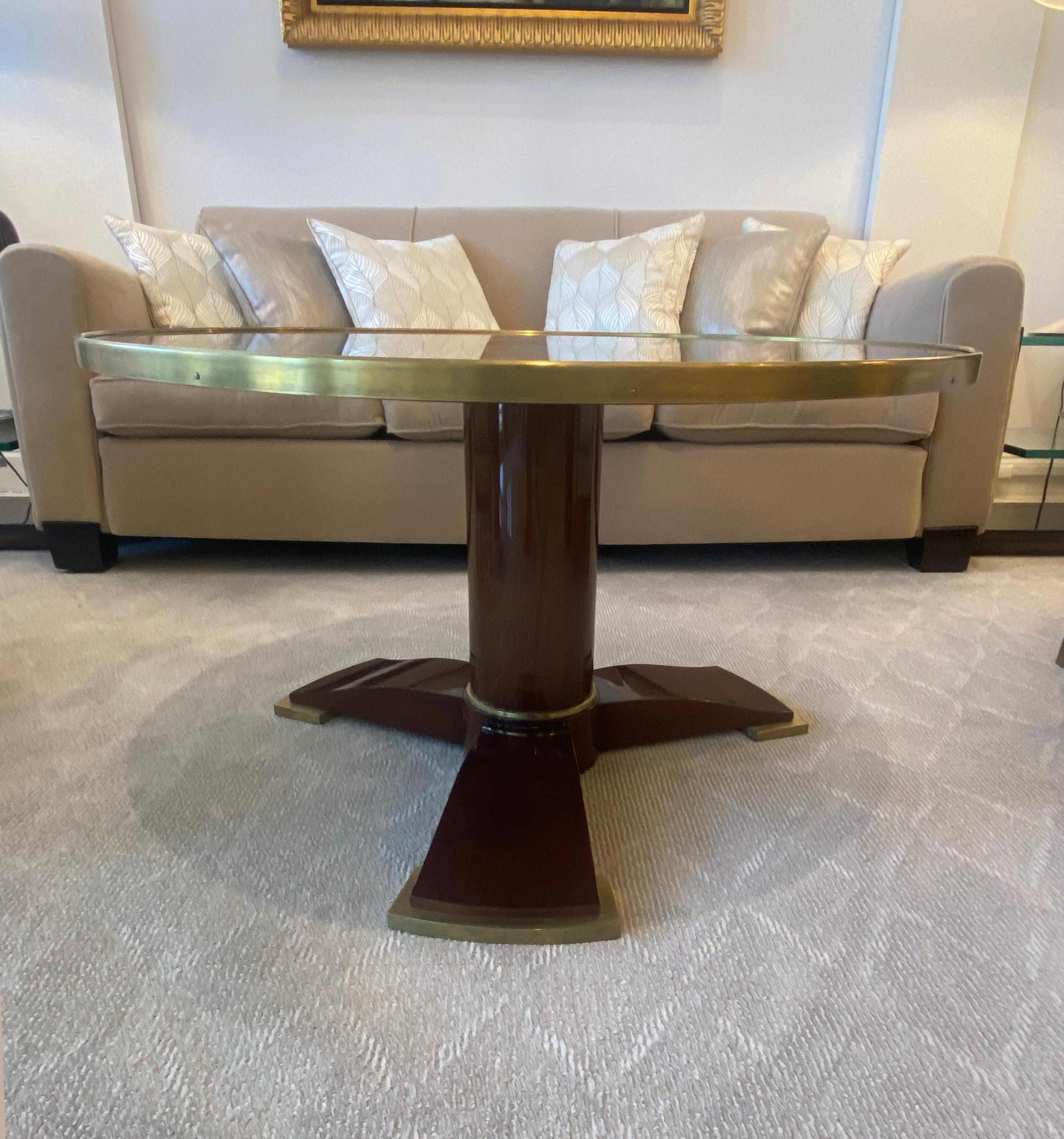 Art Deco Coffee Table by Jules Leleu In Good Condition For Sale In Miami, FL