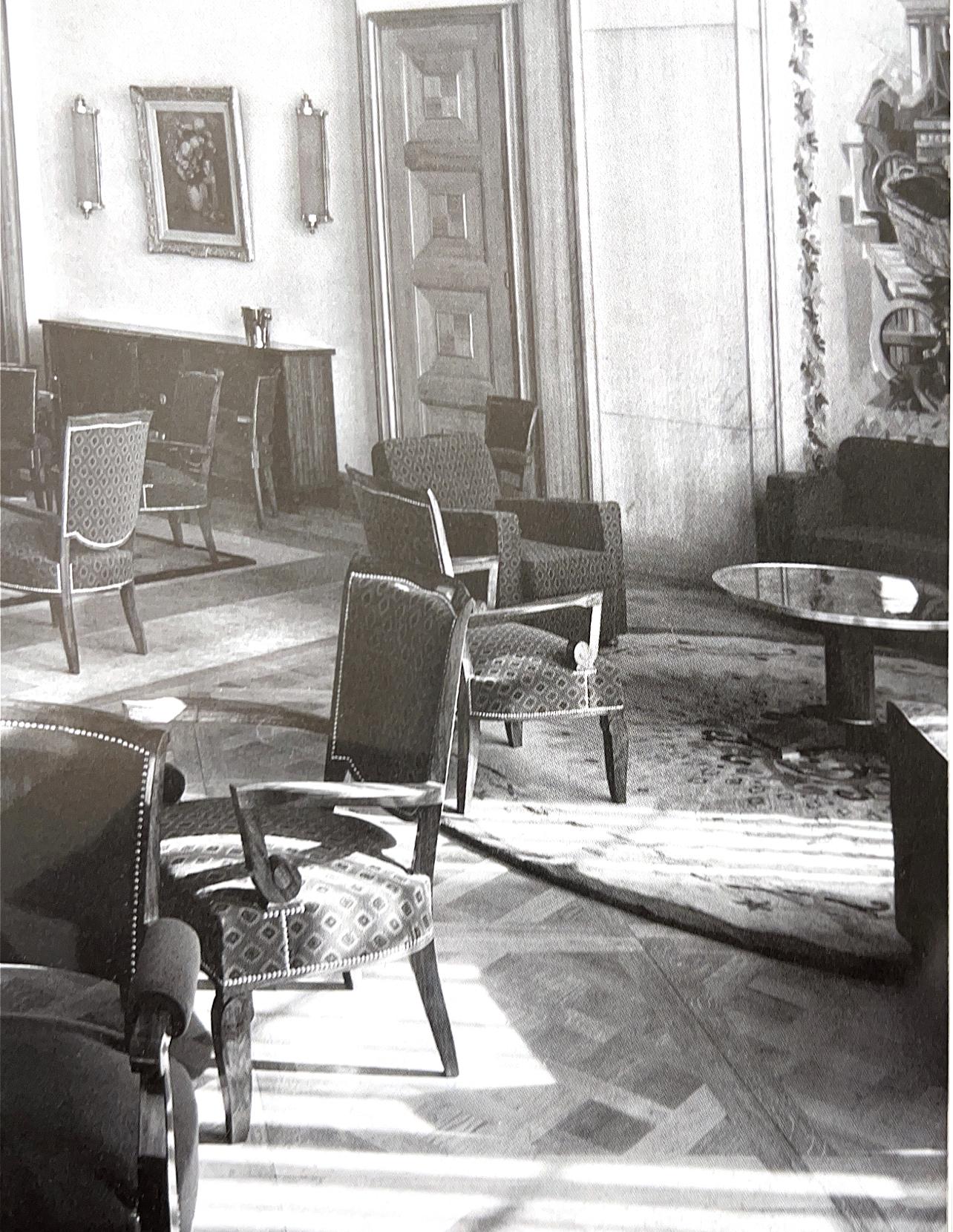 Laiton Table basse Art Déco de Jules Leleu en vente