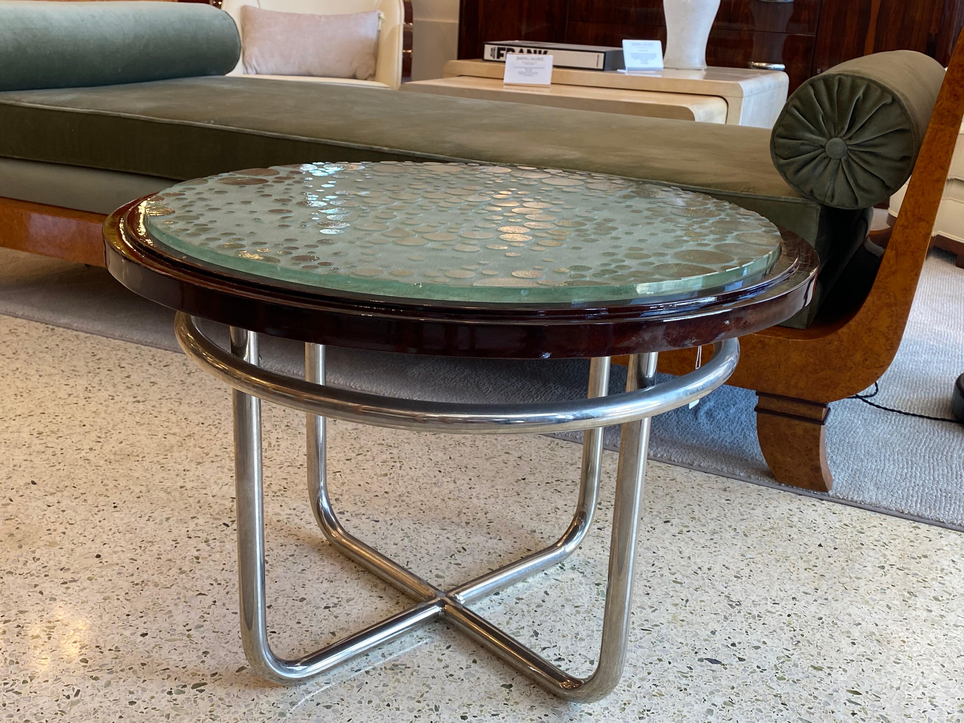 Art Deco Coffee Table by Maurice Dufrene In Good Condition For Sale In Miami, FL