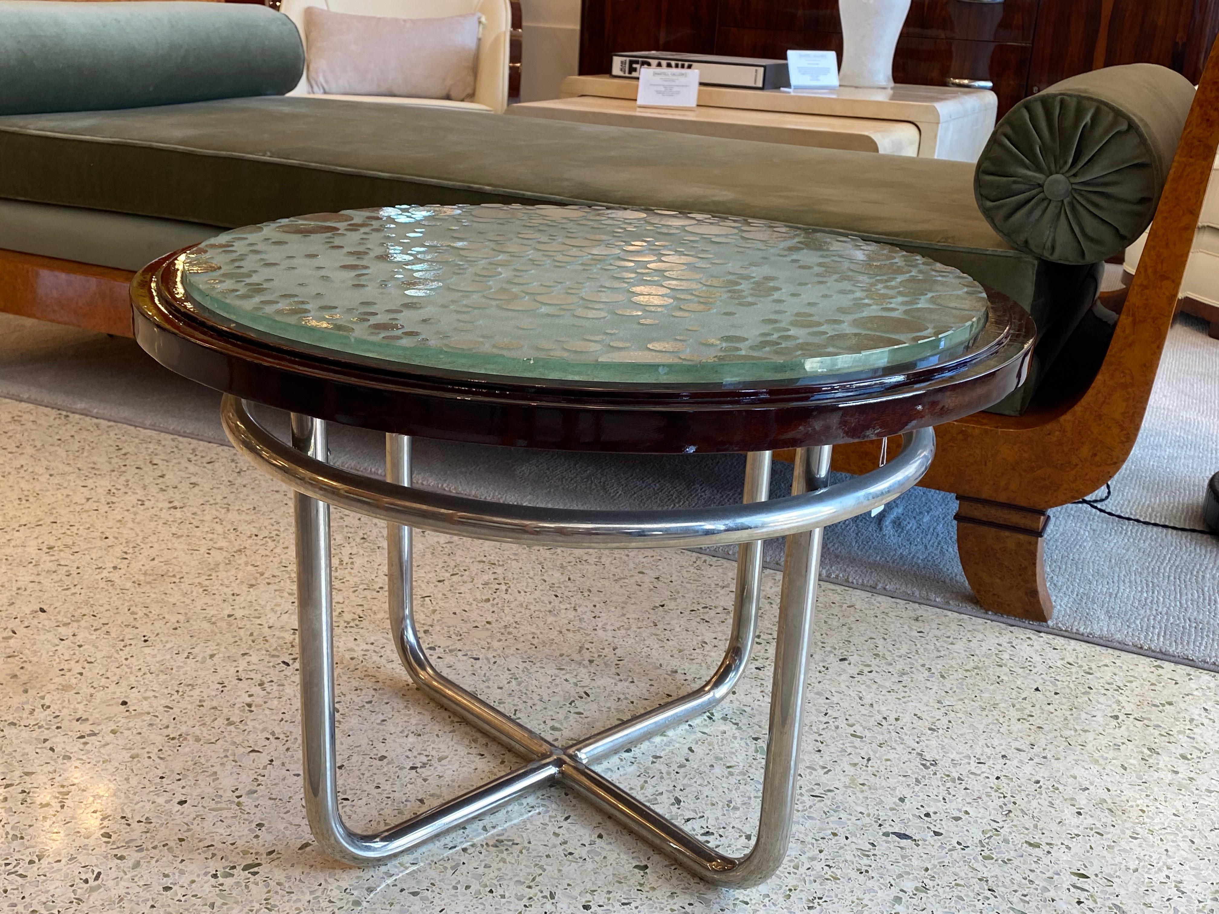 Français Table basse Art Déco de Maurice Dufrene en vente
