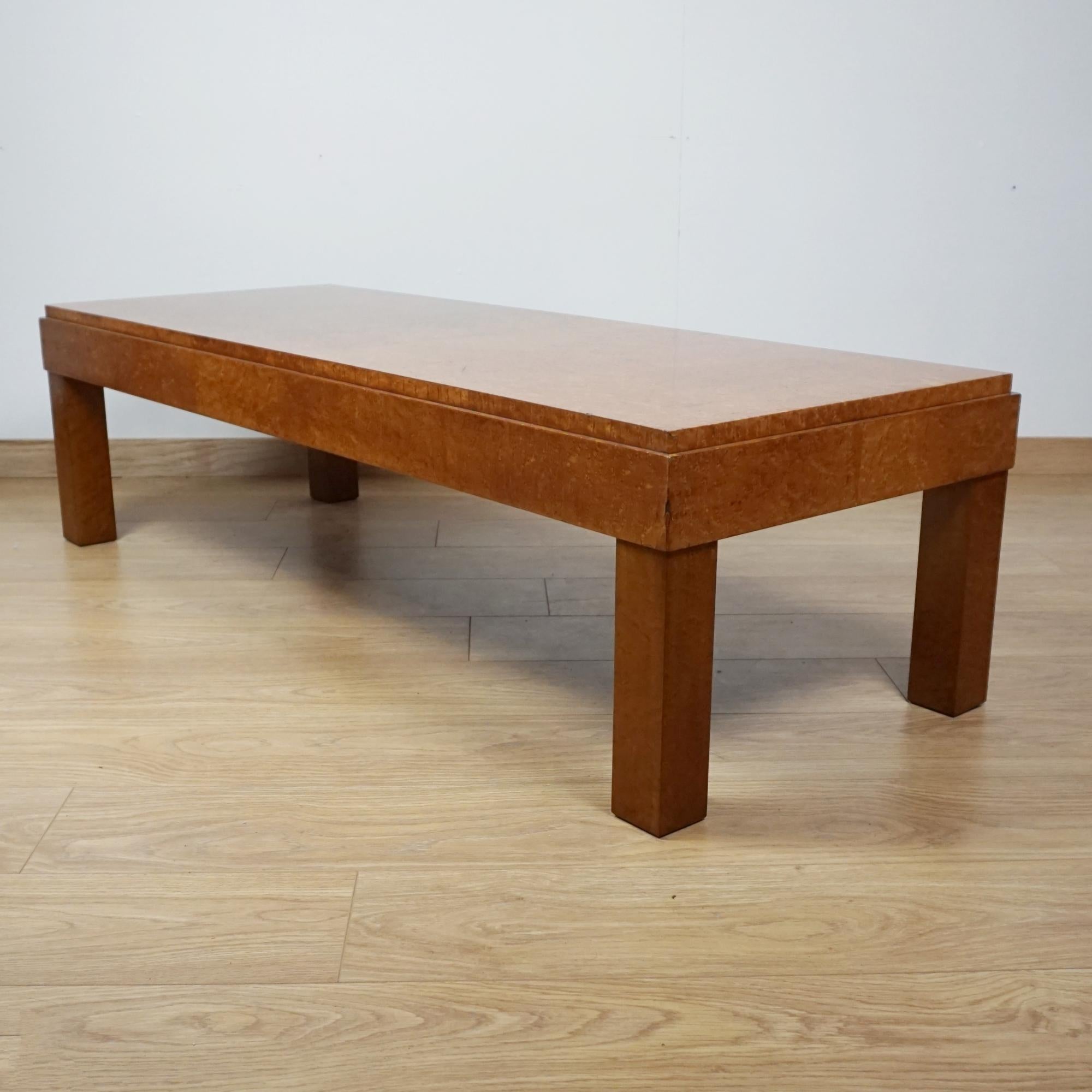 English Art Deco Coffee Table by Waring & Gillow For Sale