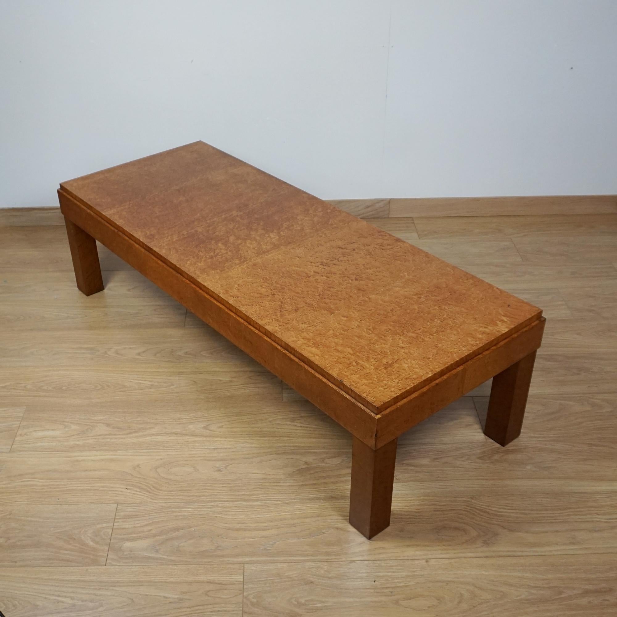 Maple Art Deco Coffee Table by Waring & Gillow For Sale