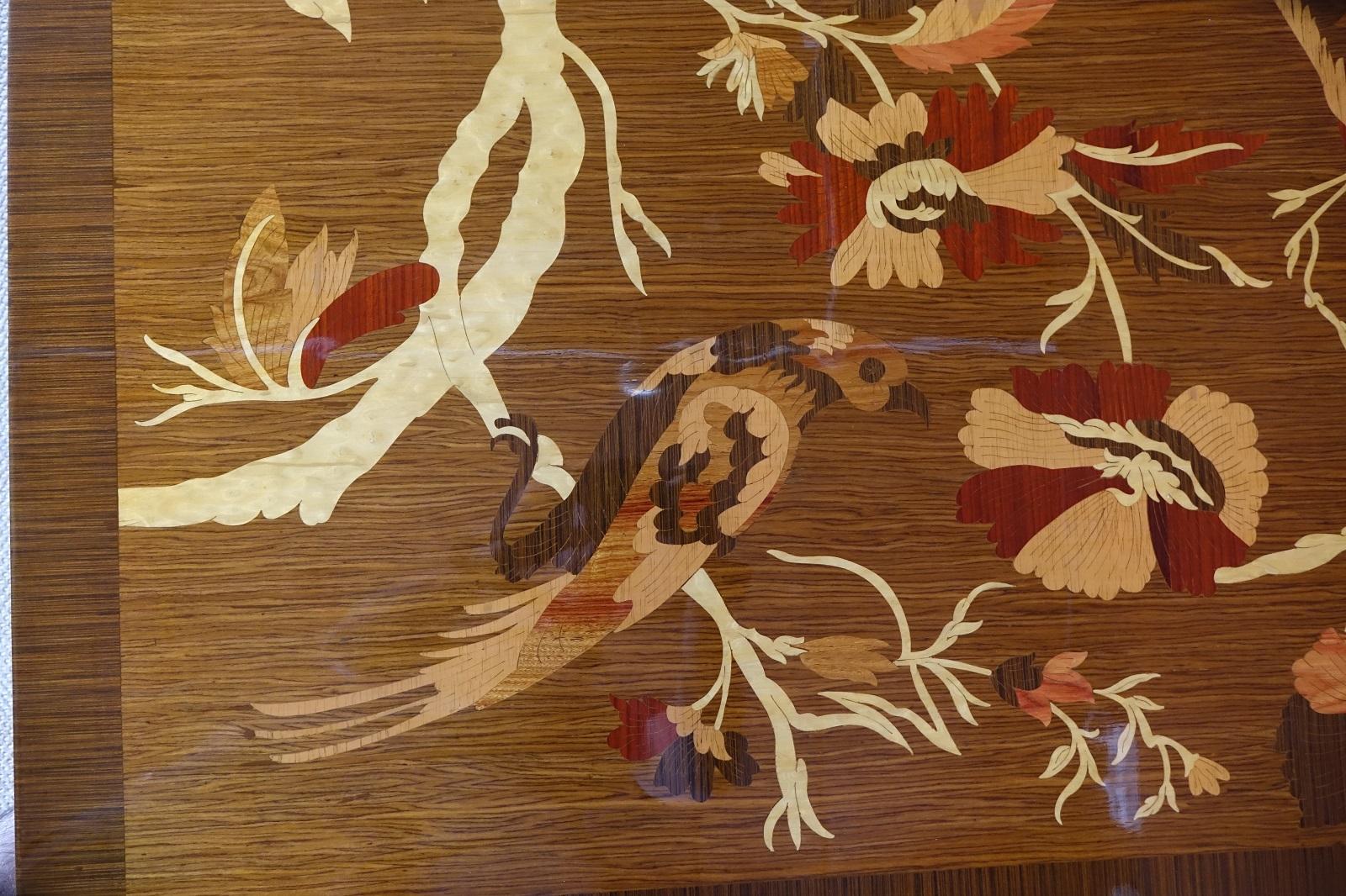 Marquetry Art Deco Coffee Table For Sale