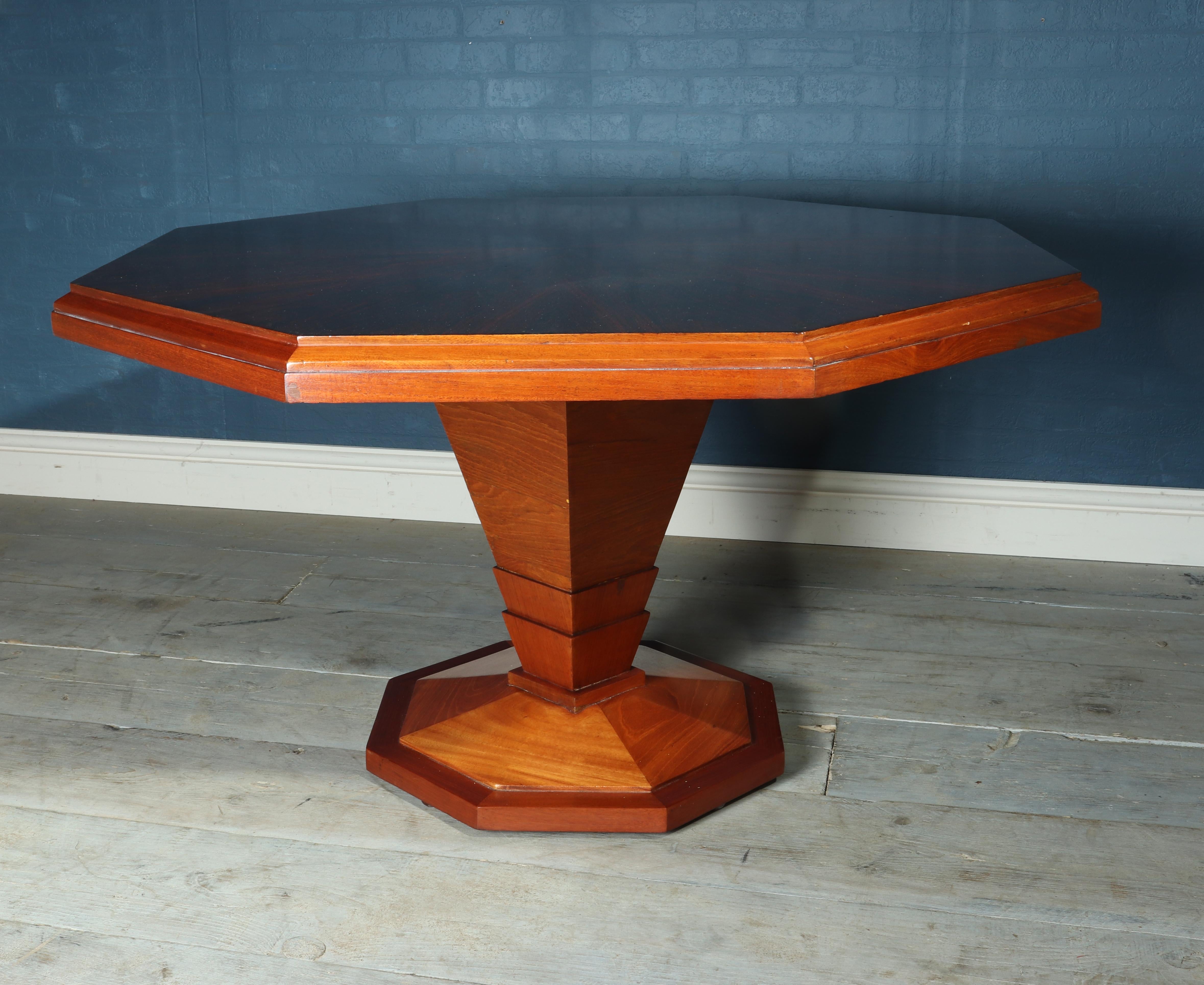 Mahogany Art Deco Coffee Table
