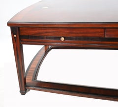 Art Deco Coffee Table Geometric Inlay