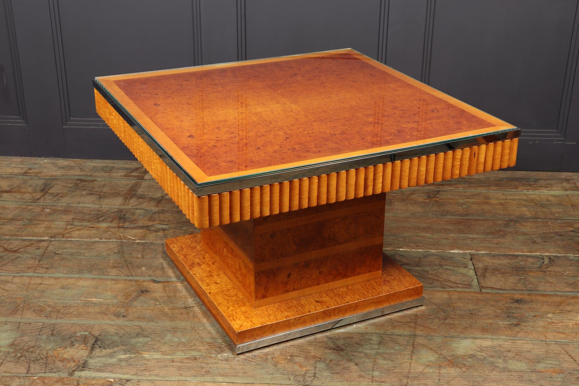 Art Deco Coffee Table in Amboyna and Sycamore 6