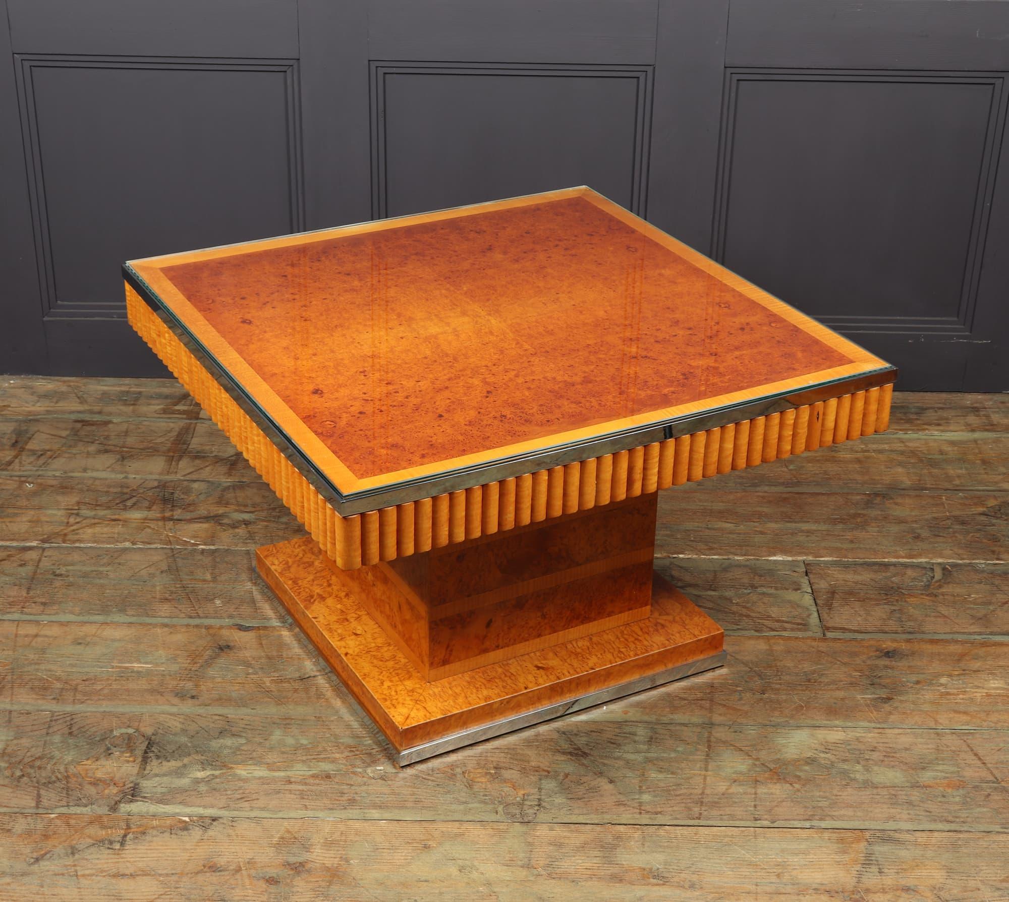 Art Deco Coffee Table in Amboyna and Sycamore 7