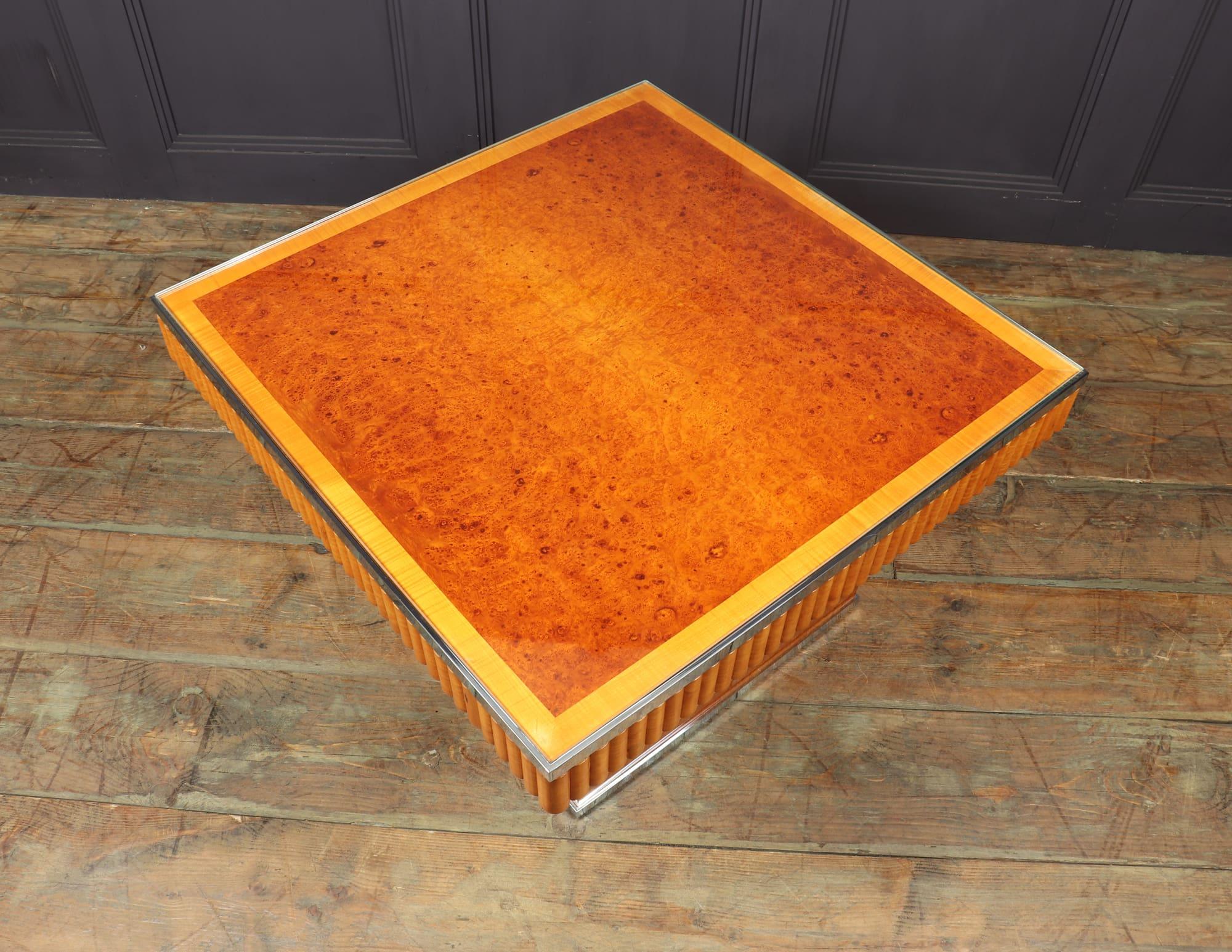 Art Deco Coffee Table in Amboyna and Sycamore 2