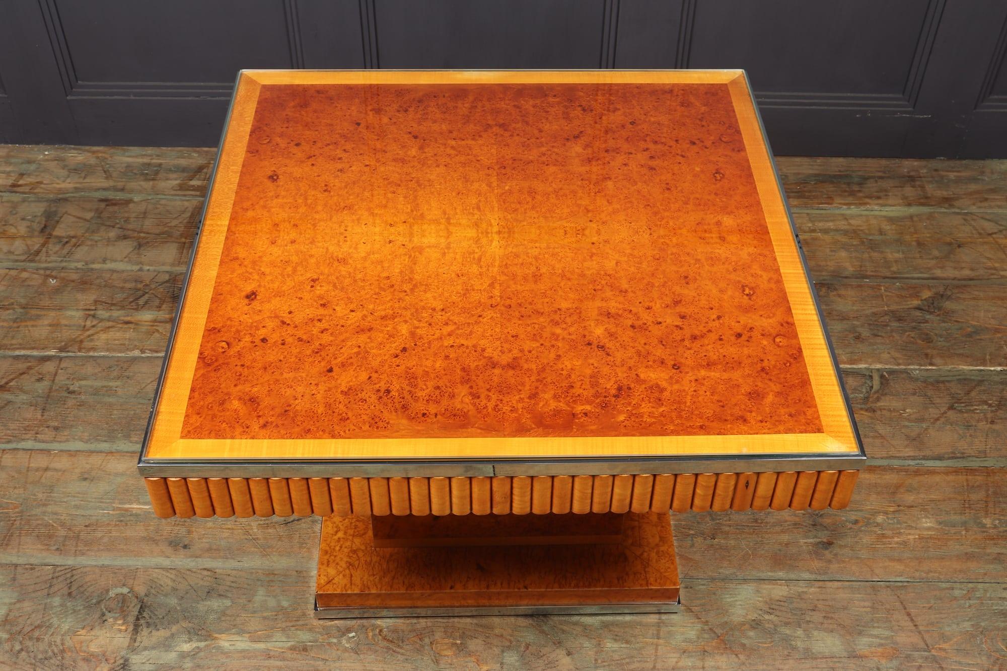 Art Deco Coffee Table in Amboyna and Sycamore 4