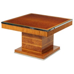 Art Deco Coffee Table in Amboyna and Sycamore