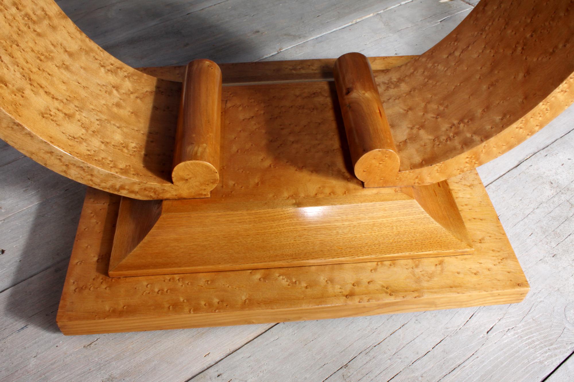 Birdseye Maple Art Deco Coffee Table in Bird's-Eye Maple, circa 1930