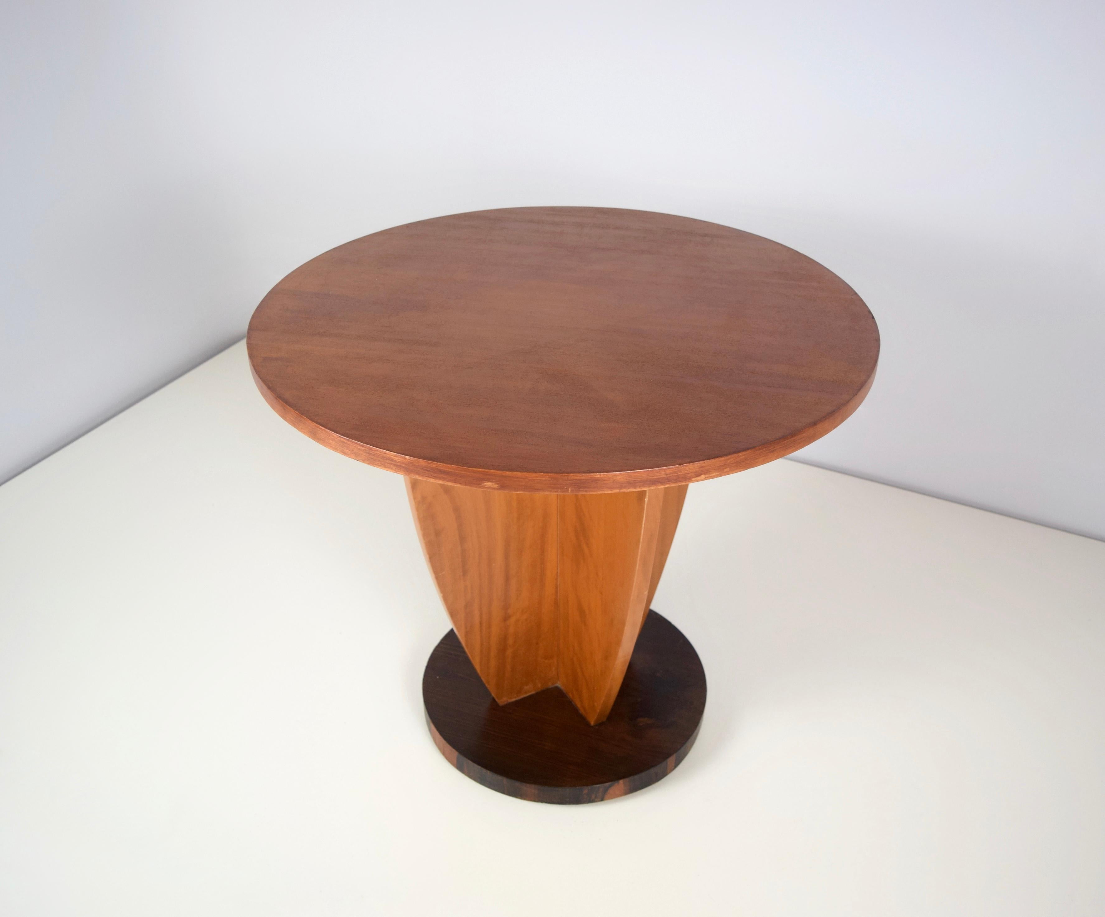 Dutch Art Deco Coffee Table in Oak and Coromandel, The Hague School, 1930s