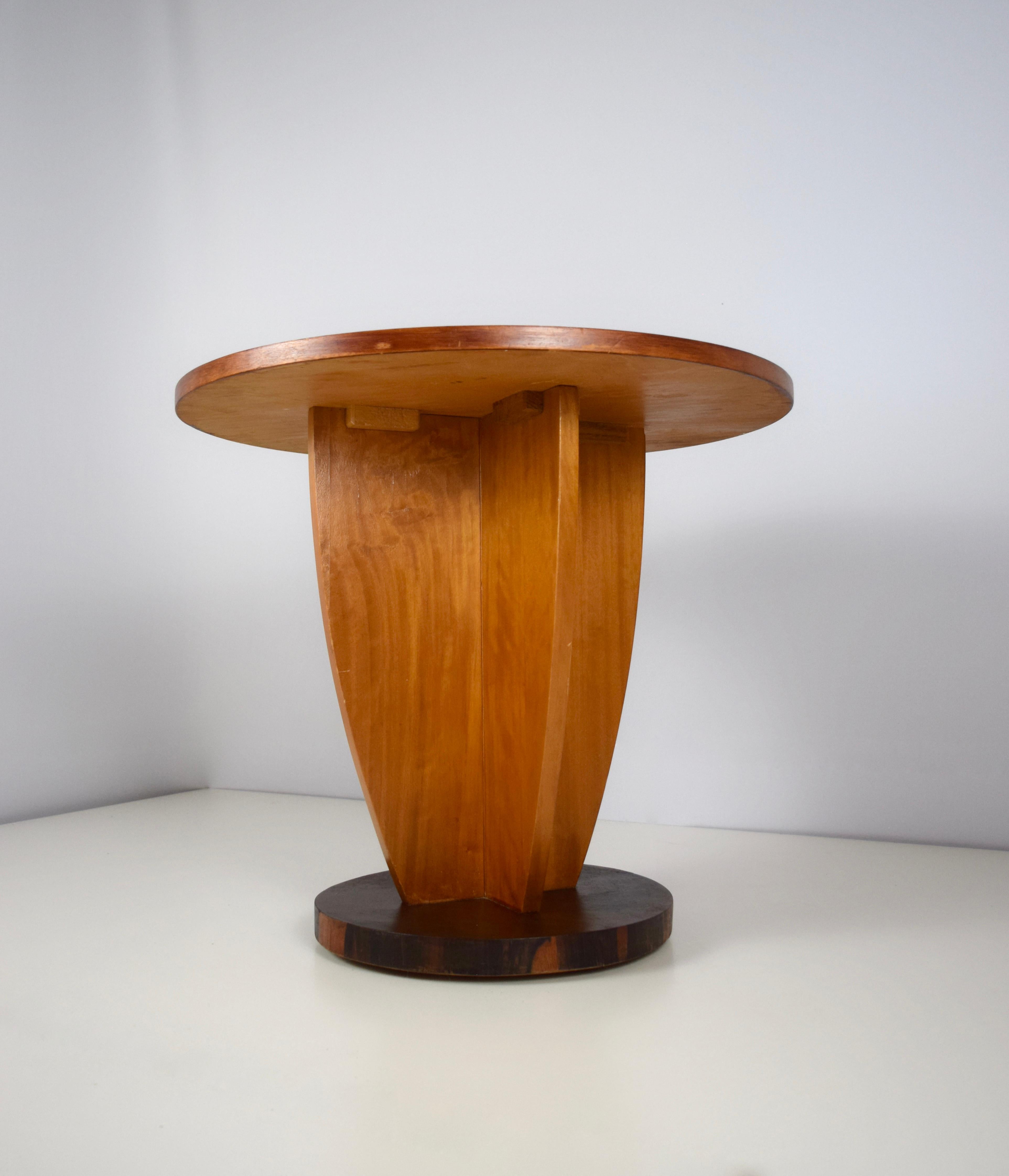 Art Deco Coffee Table in Oak and Coromandel, The Hague School, 1930s In Good Condition In Hellouw, NL