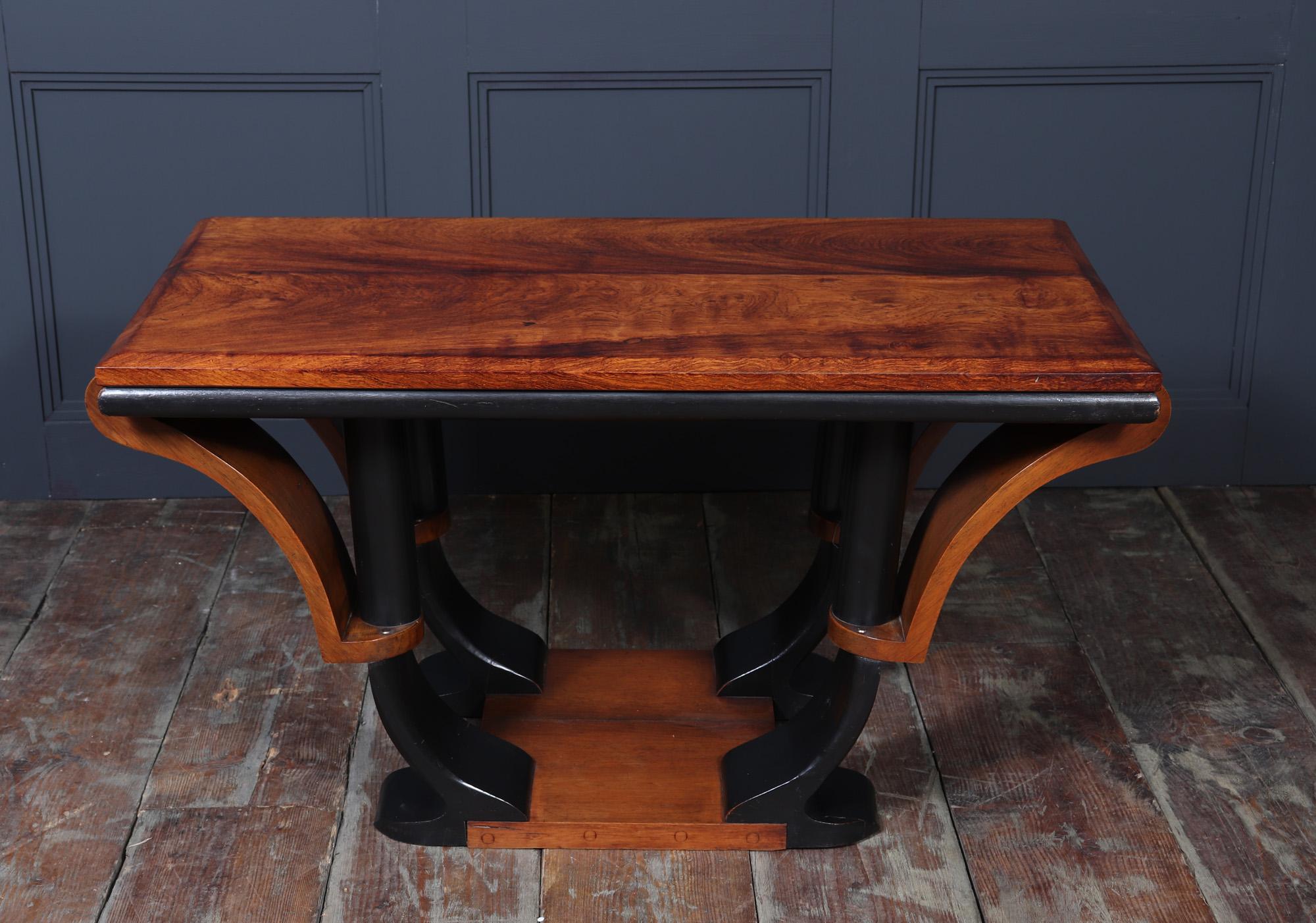 Art Deco Coffee Table in Walnut 5
