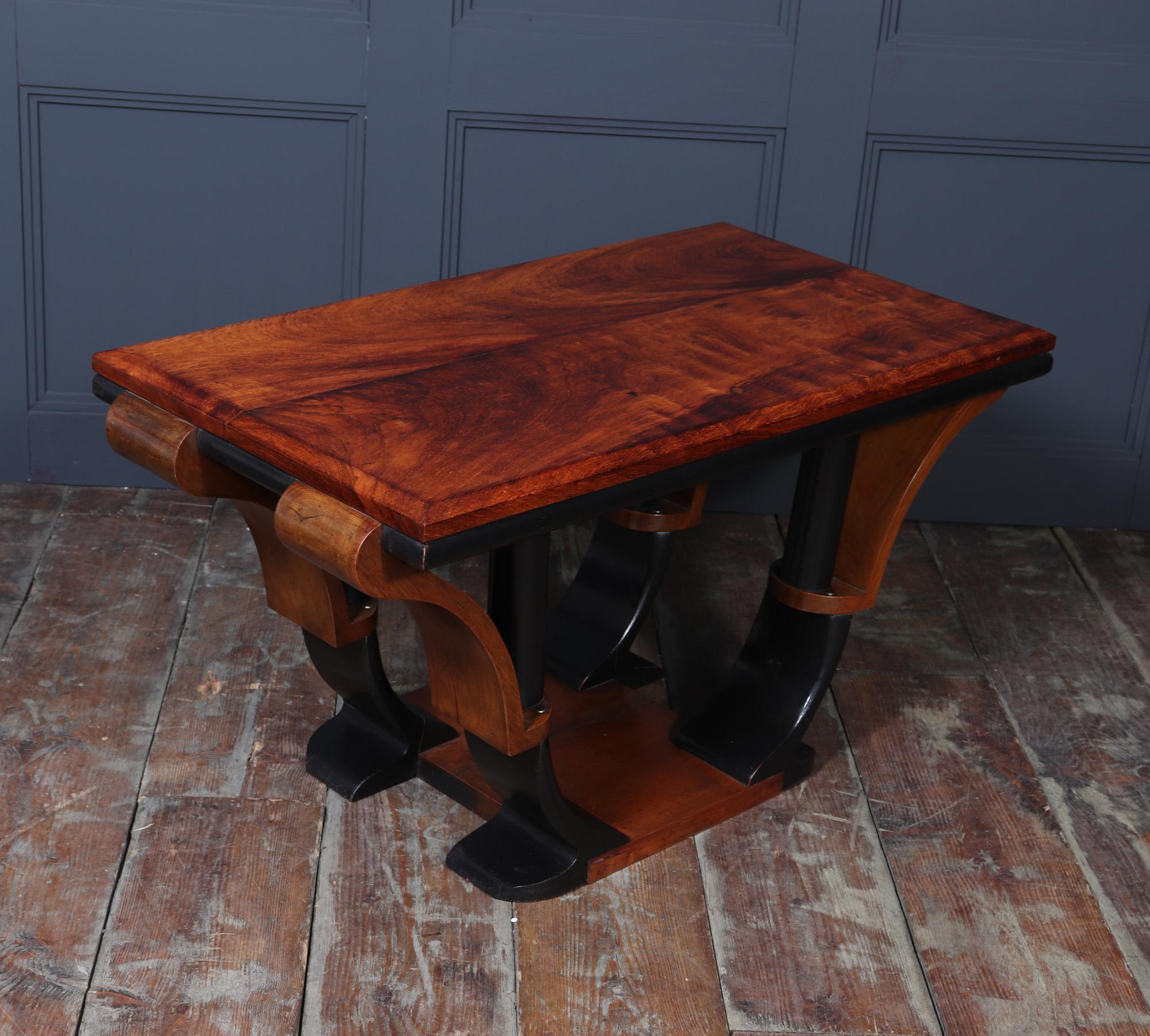 Art Deco Coffee Table in Walnut 6