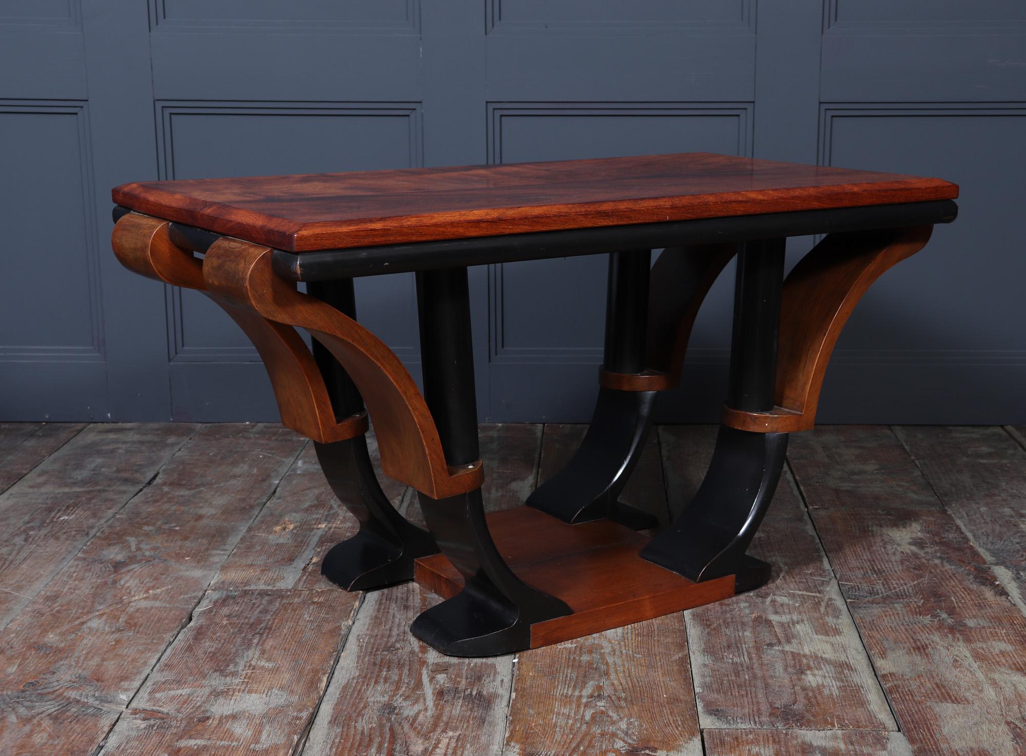Art Deco Coffee Table in Walnut 2