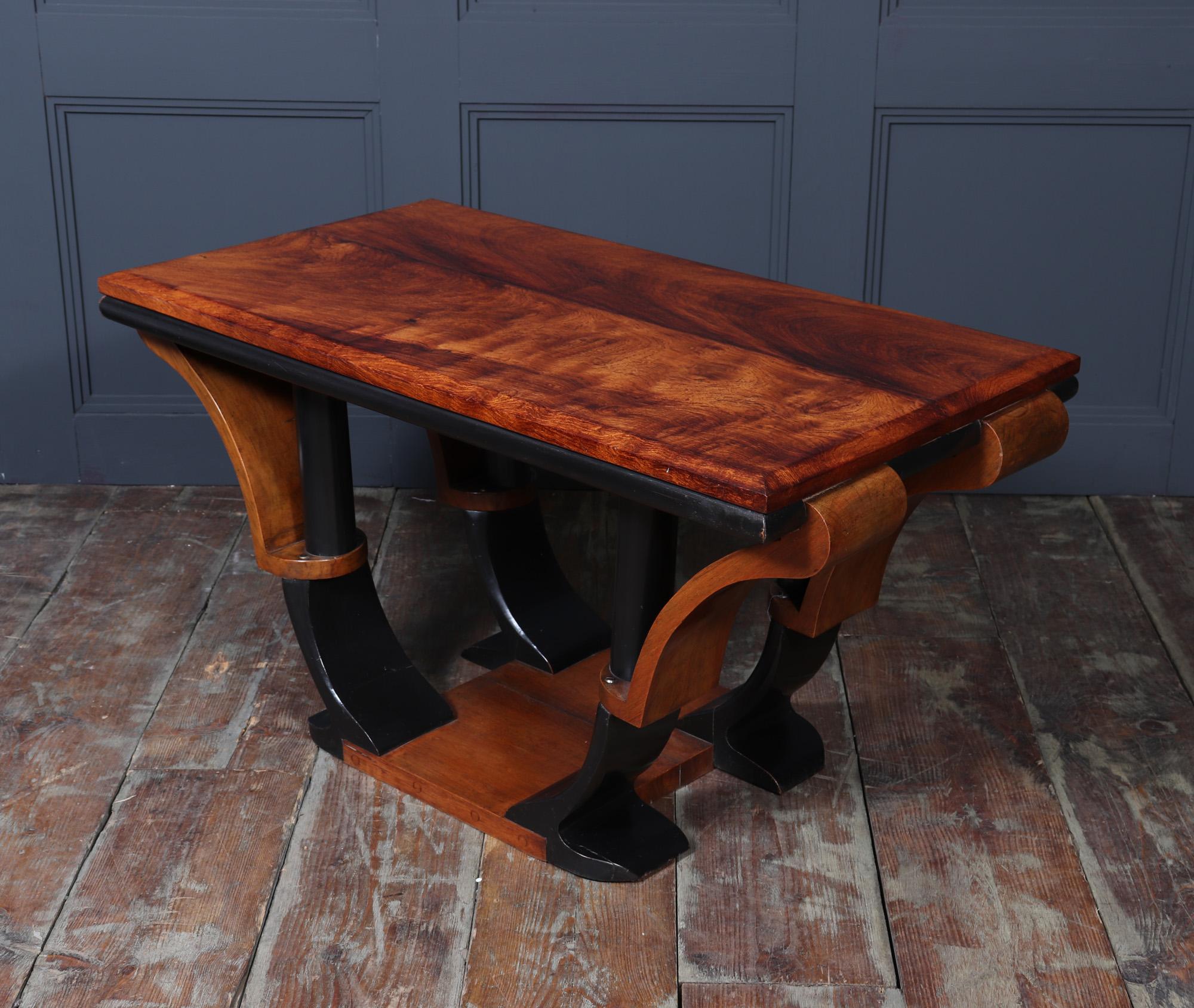 Art Deco Coffee Table in Walnut 4