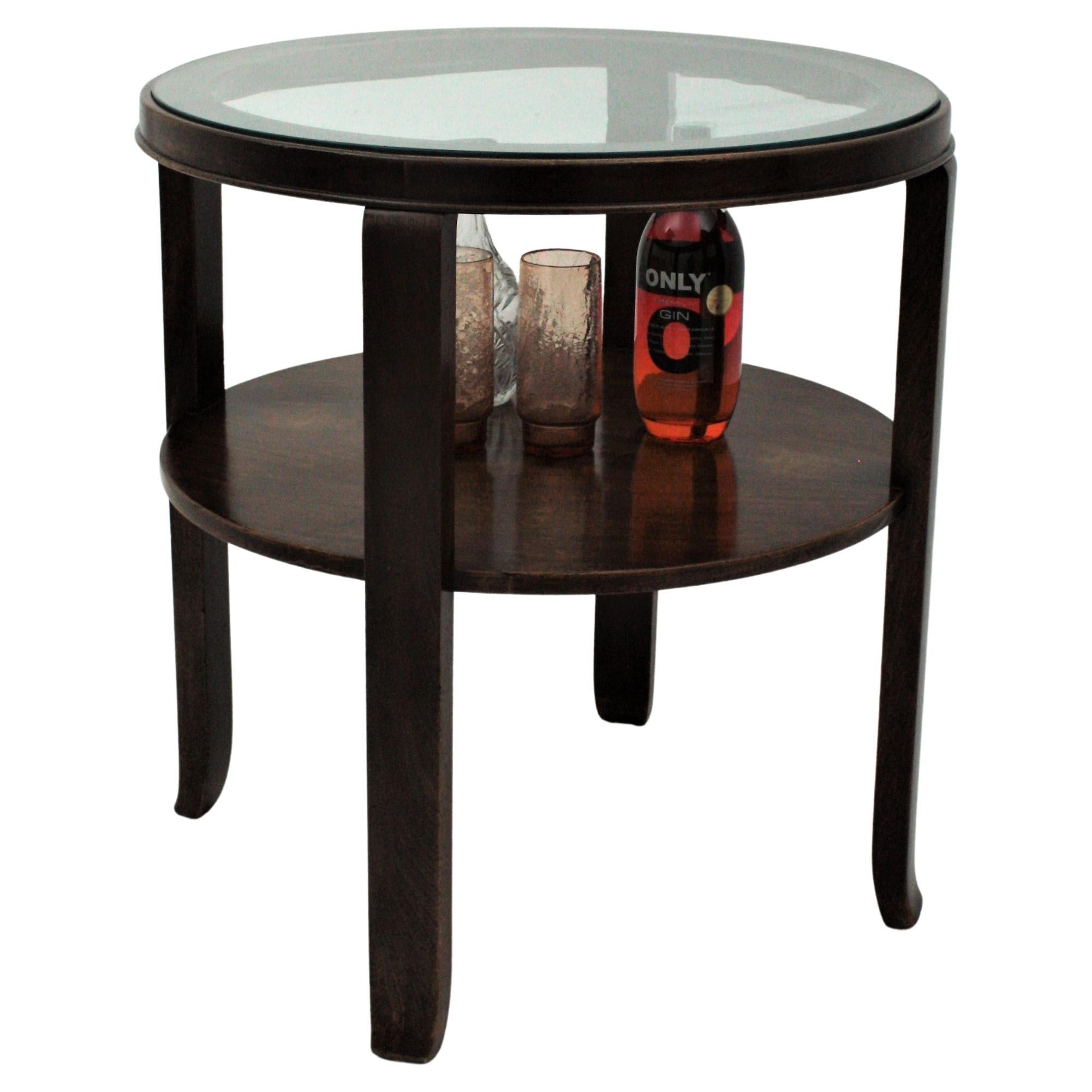 two level end table