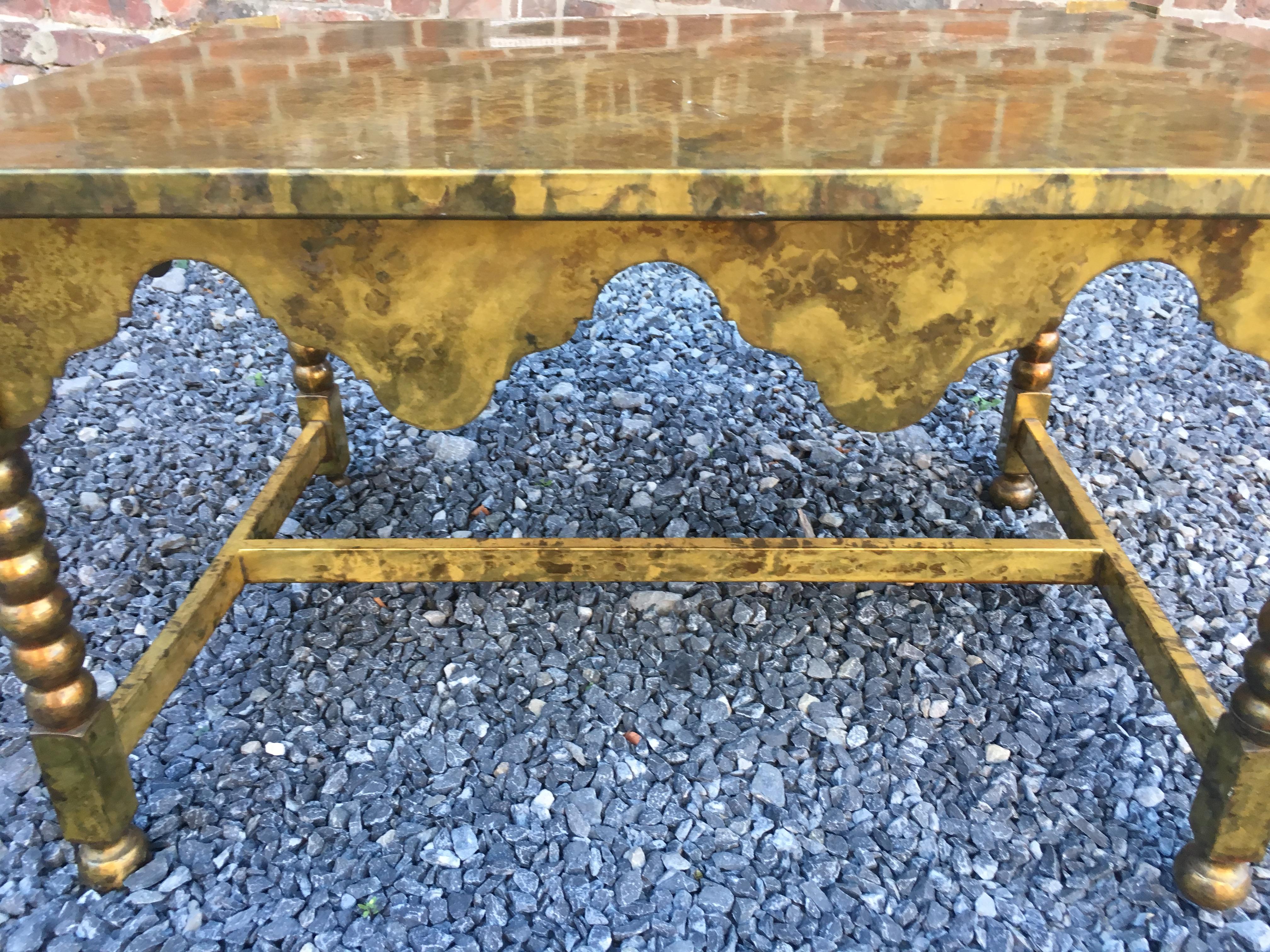 oxidised iron coffee table