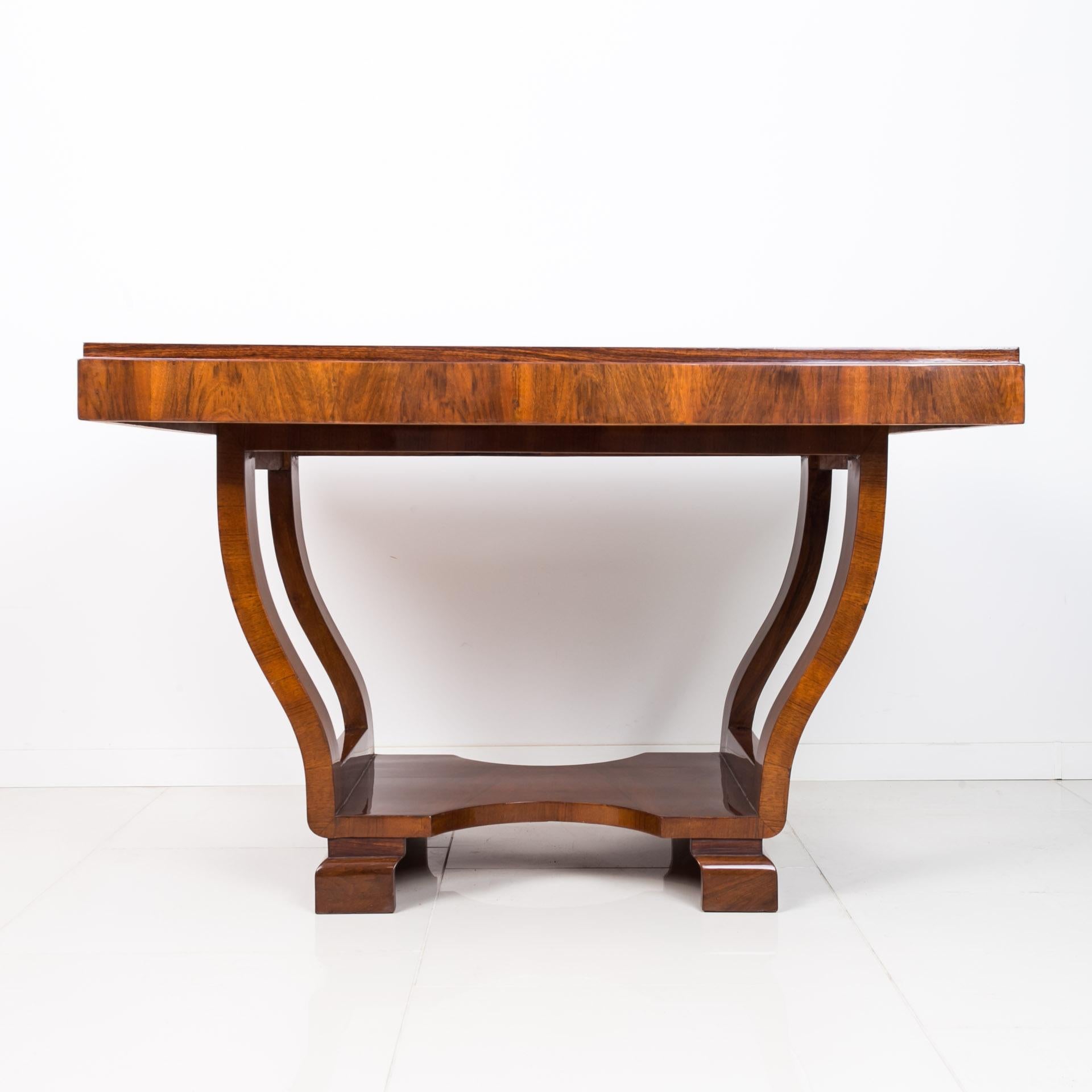 Varnished Art Deco Coffee Table, Prague, 1930s For Sale