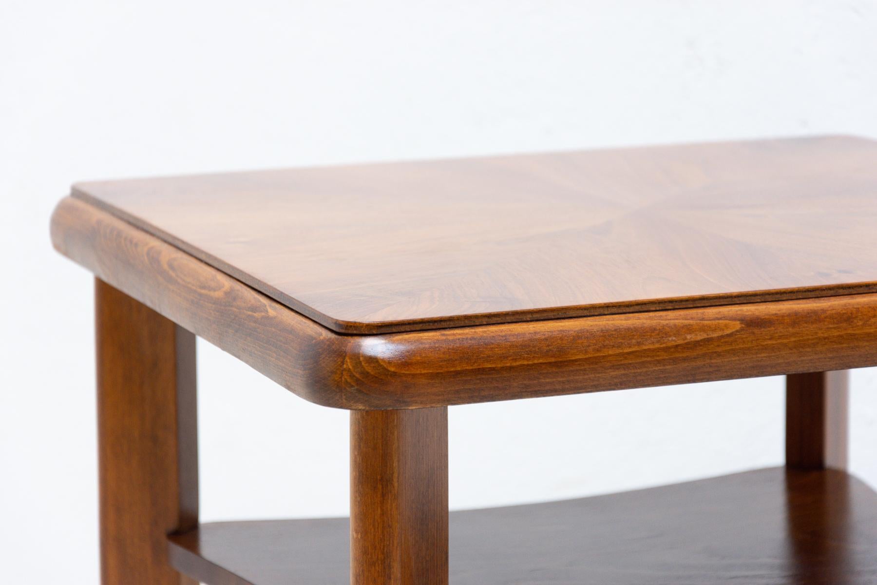 Art Deco Couchtisch Thonet, 1930er Jahre, Tschechoslowakei im Angebot 5